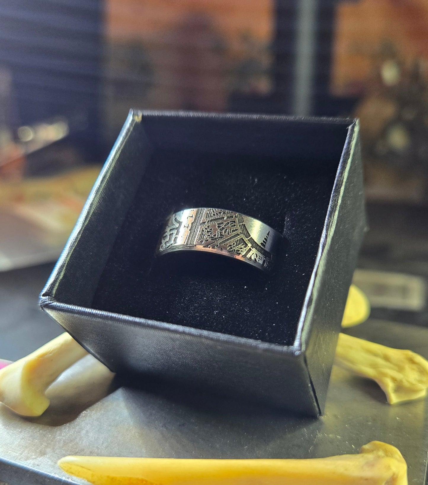 Lament Configuration Engraved Ring – 316L Surgical Steel