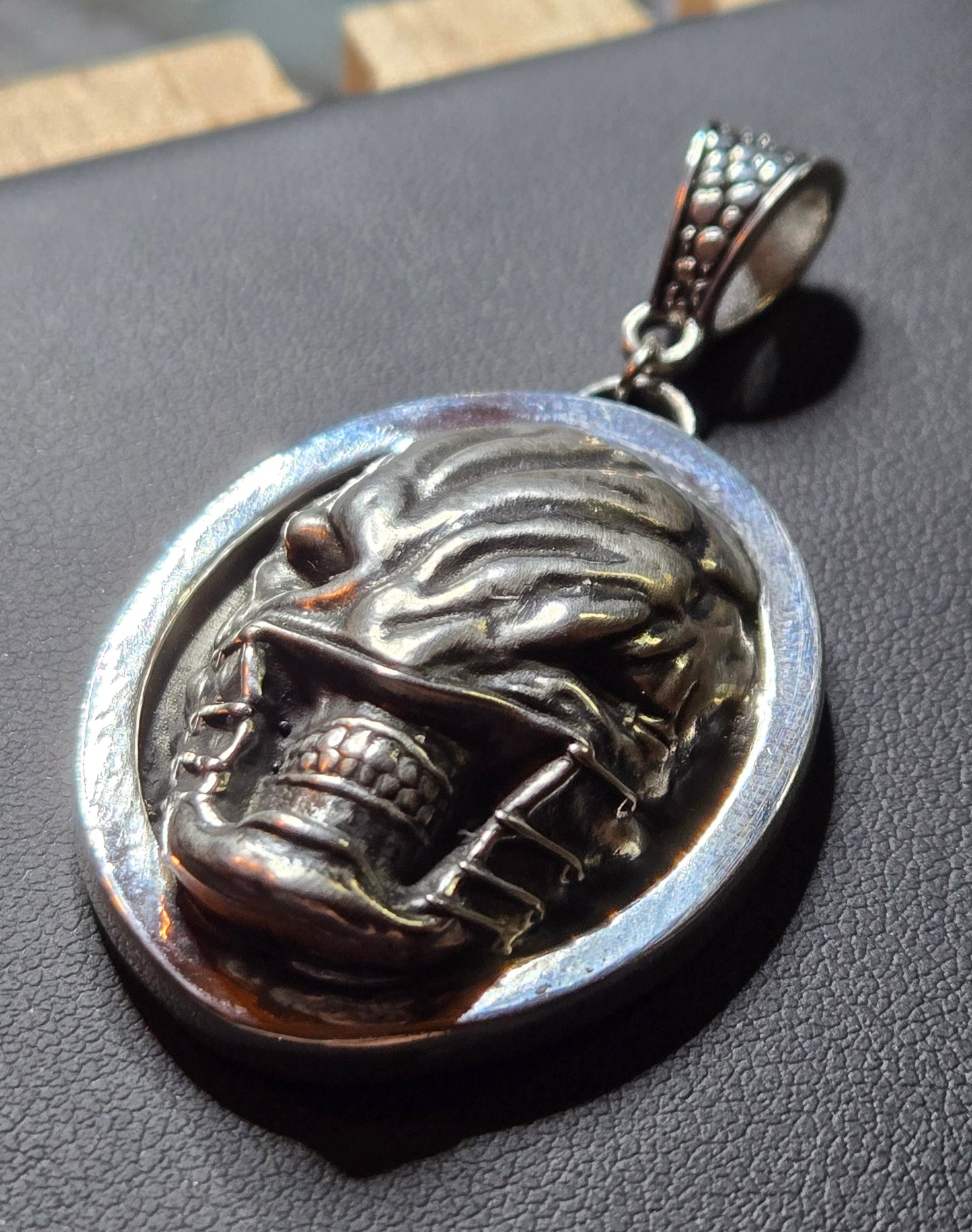 Custom .925 Sterling Silver Chatterer Pendant – Hellraiser Inspired