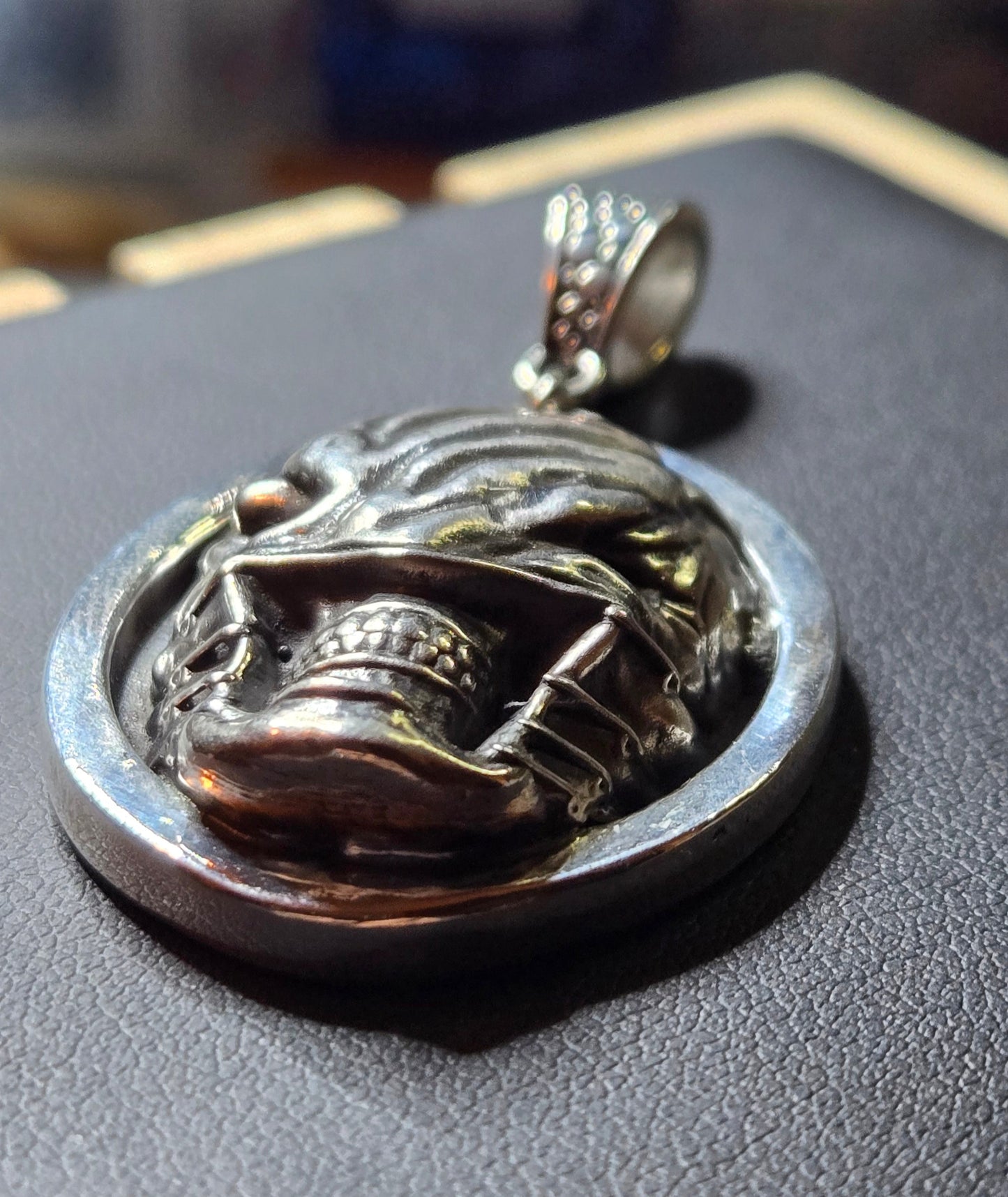 Custom .925 Sterling Silver Chatterer Pendant – Hellraiser Inspired