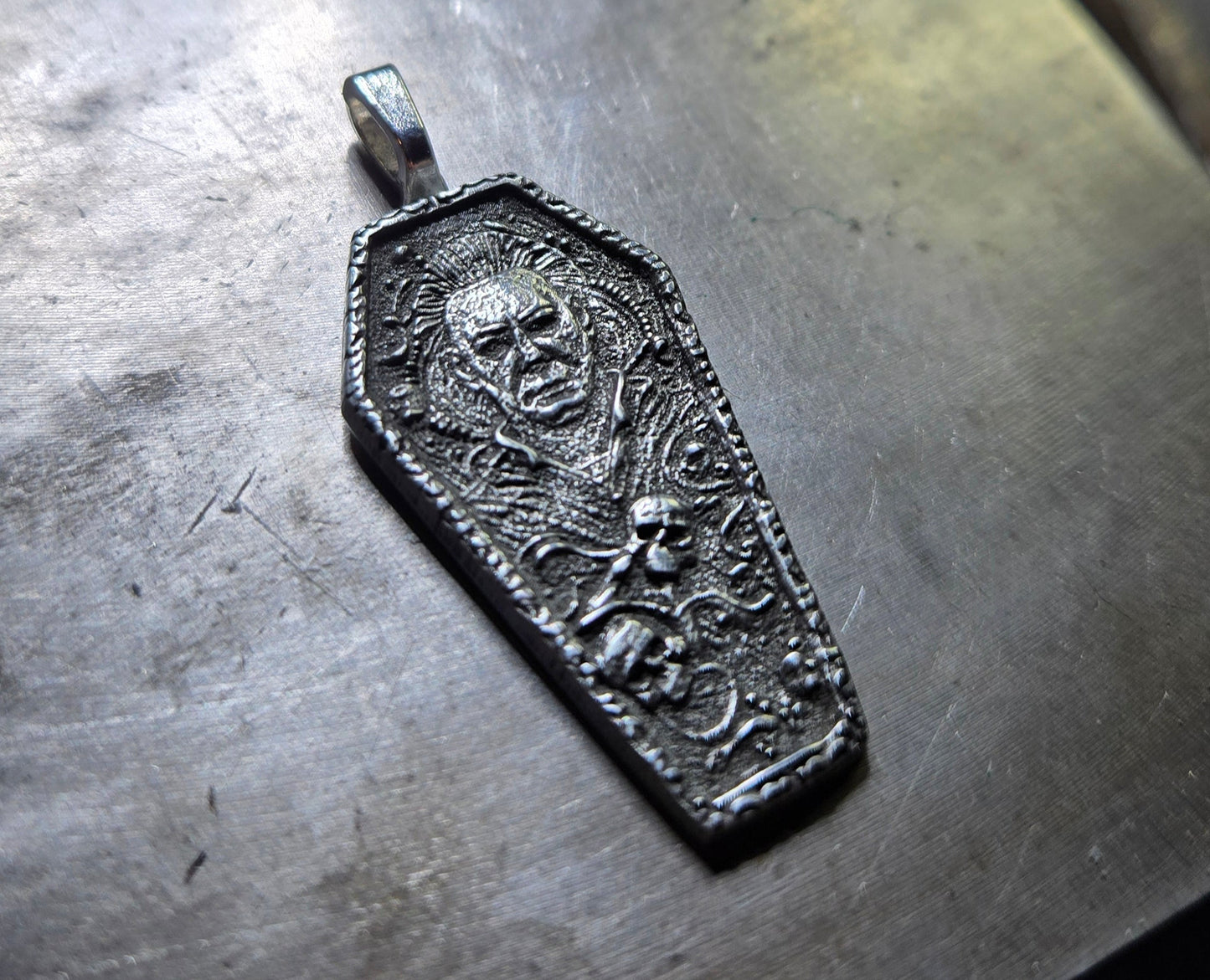 Aged Michael Myers Coffin Pendant