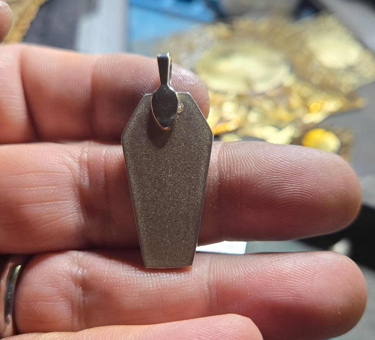 Aged Michael Myers Coffin Pendant