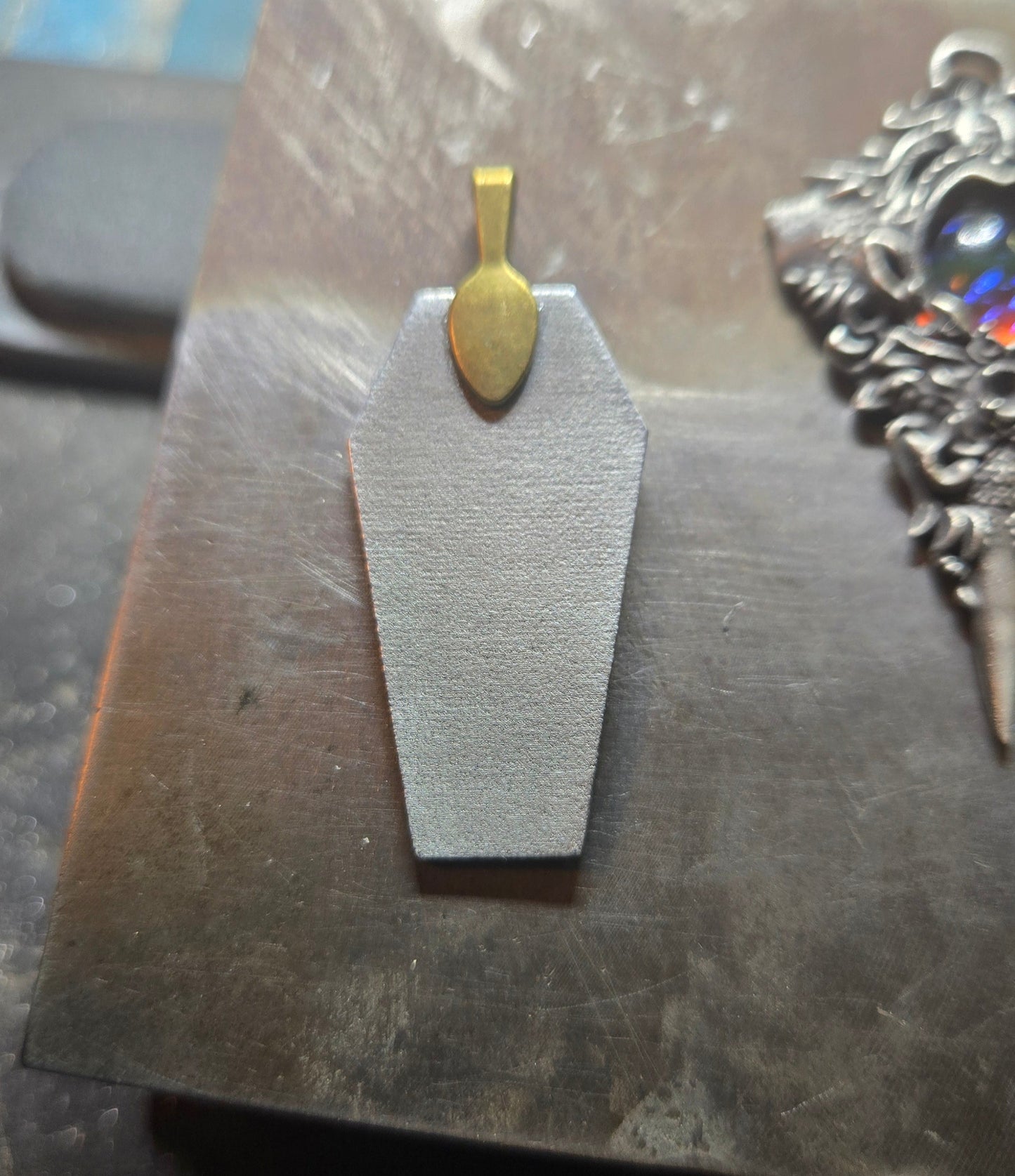 Custom Coffin Reaper Pendant