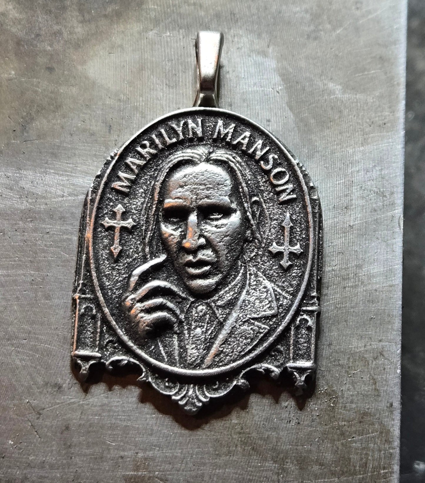 Custom Gothic Marilyn Manson Pendant