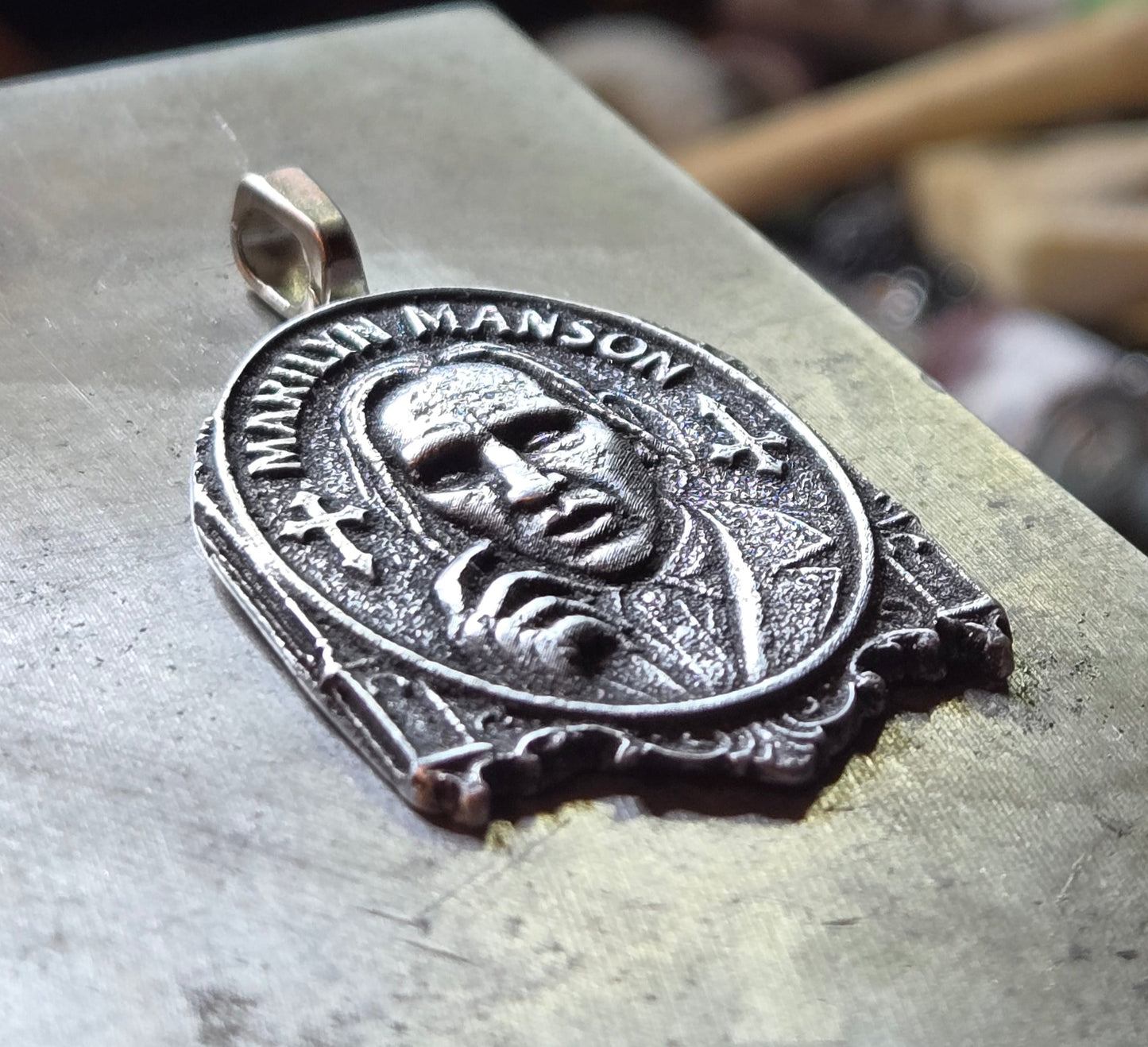 Custom Gothic Marilyn Manson Pendant