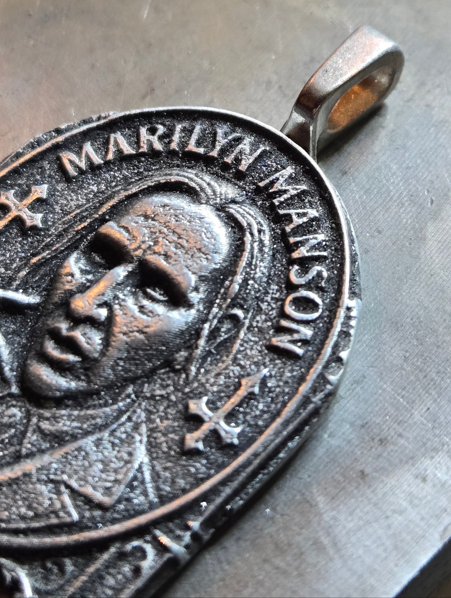 Custom Gothic Marilyn Manson Pendant