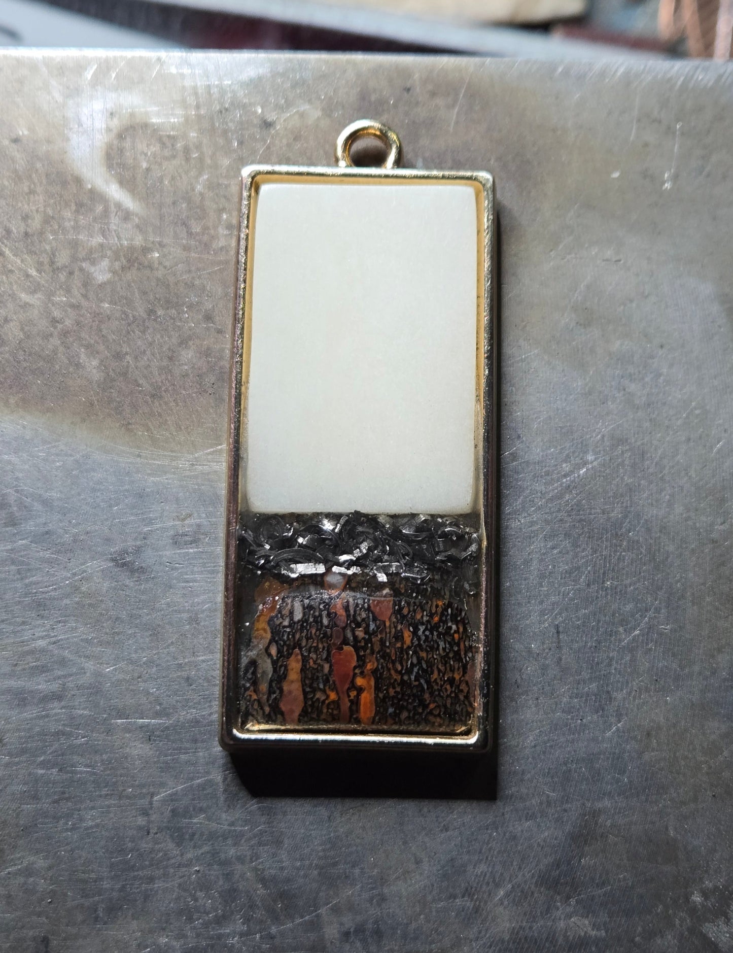 Custom Relic Pendant – Human Bone, Dinosaur Bone & Meteorite