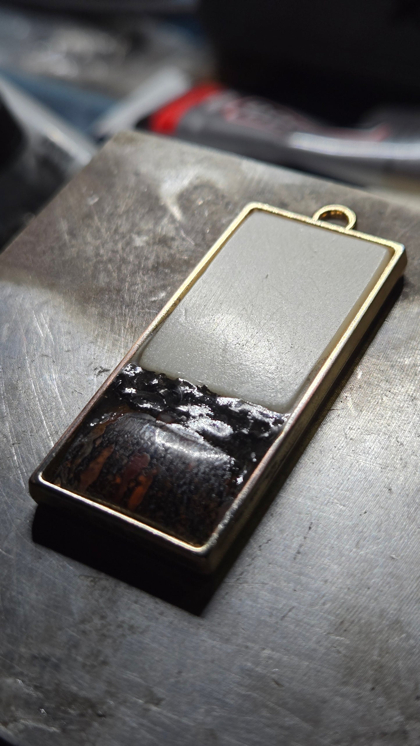 Custom Relic Pendant – Human Bone, Dinosaur Bone & Meteorite