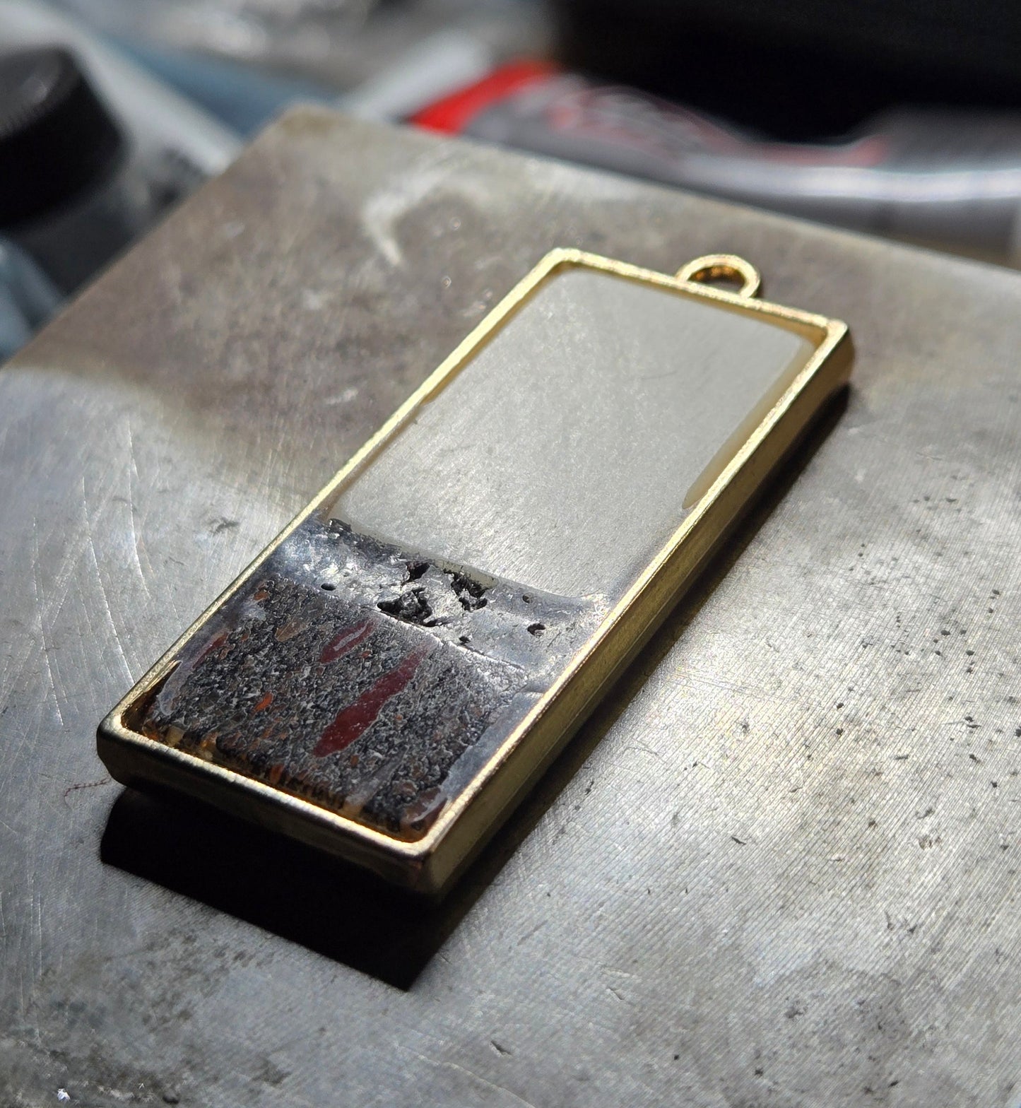 Custom Relic Pendant – Human Bone, Dinosaur Bone & Meteorite