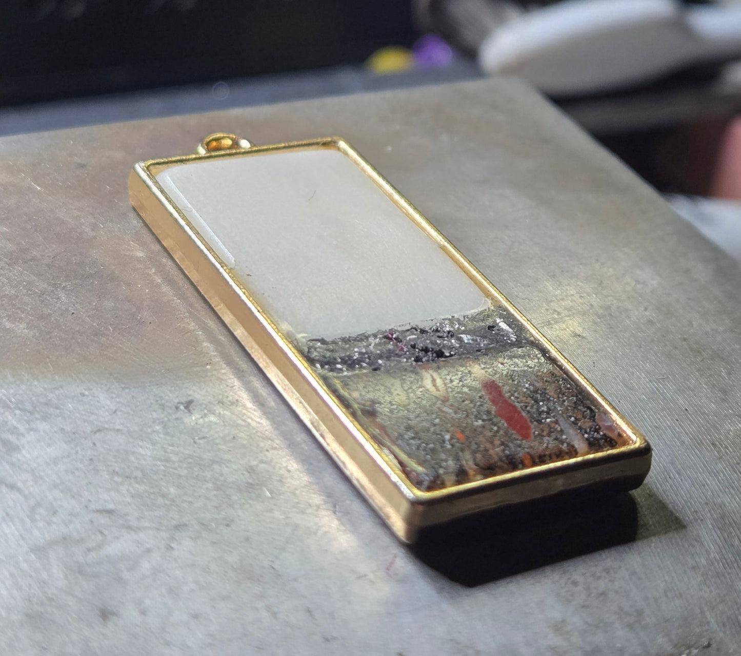 Custom Relic Pendant – Human Bone, Dinosaur Bone & Meteorite
