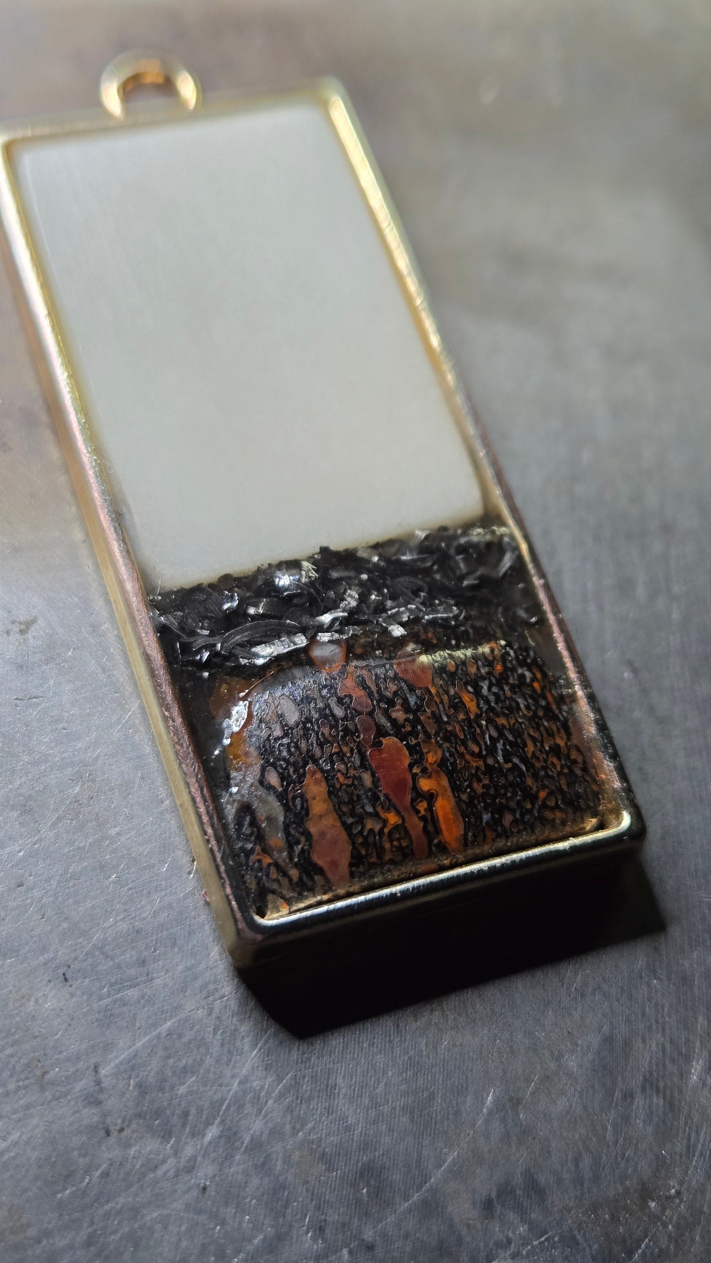 Custom Relic Pendant – Human Bone, Dinosaur Bone & Meteorite