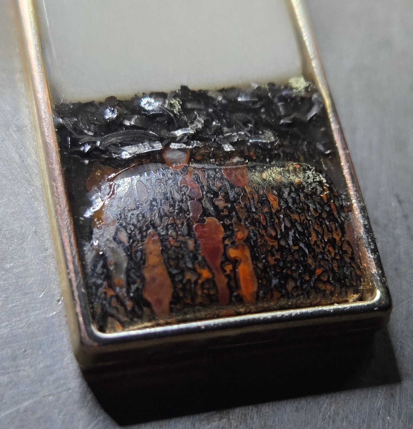 Custom Relic Pendant – Human Bone, Dinosaur Bone & Meteorite