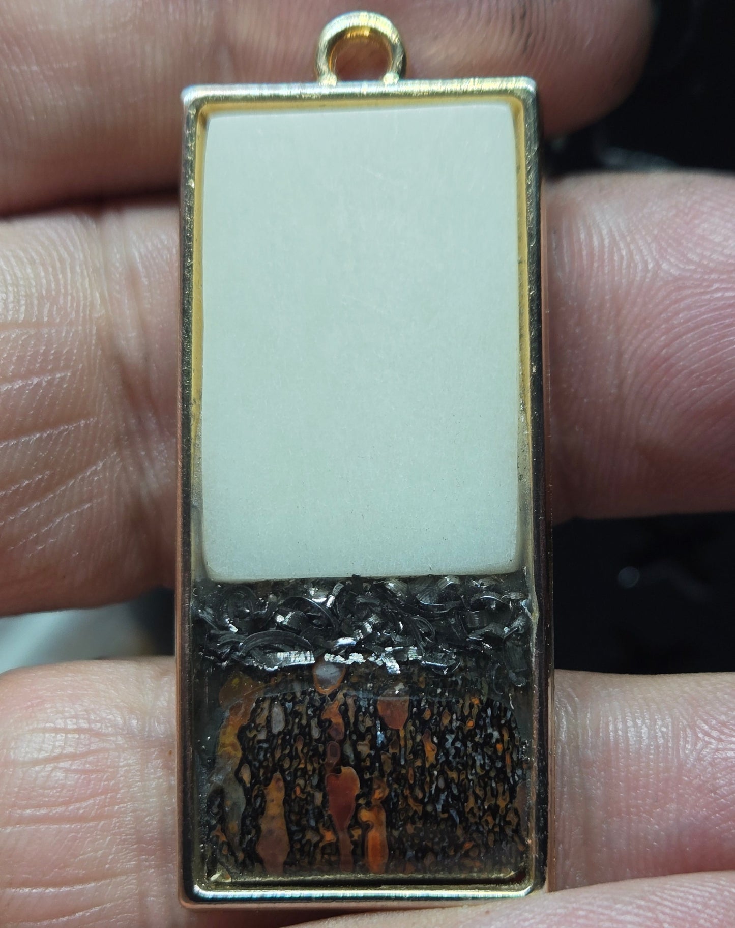 Custom Relic Pendant – Human Bone, Dinosaur Bone & Meteorite