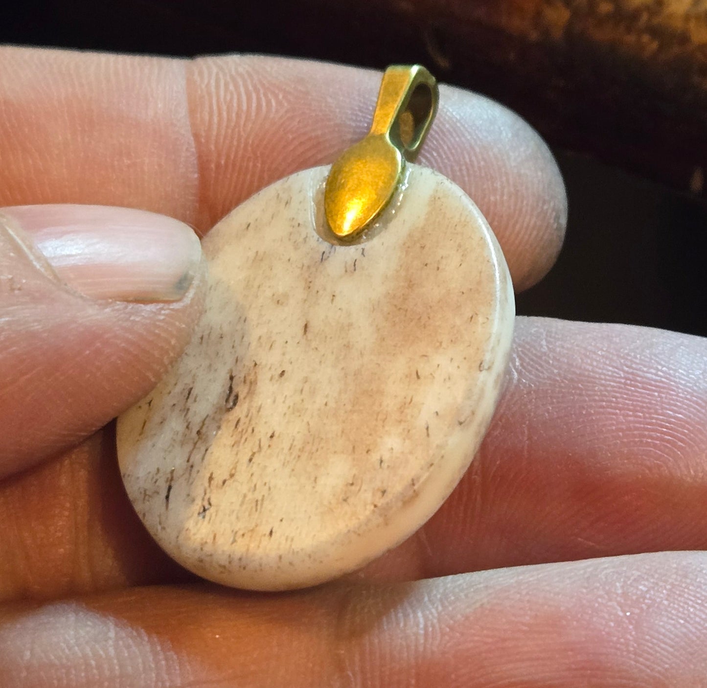 Custom Skull Cameo Pendant – Human Bone Relic (One of a Kind)