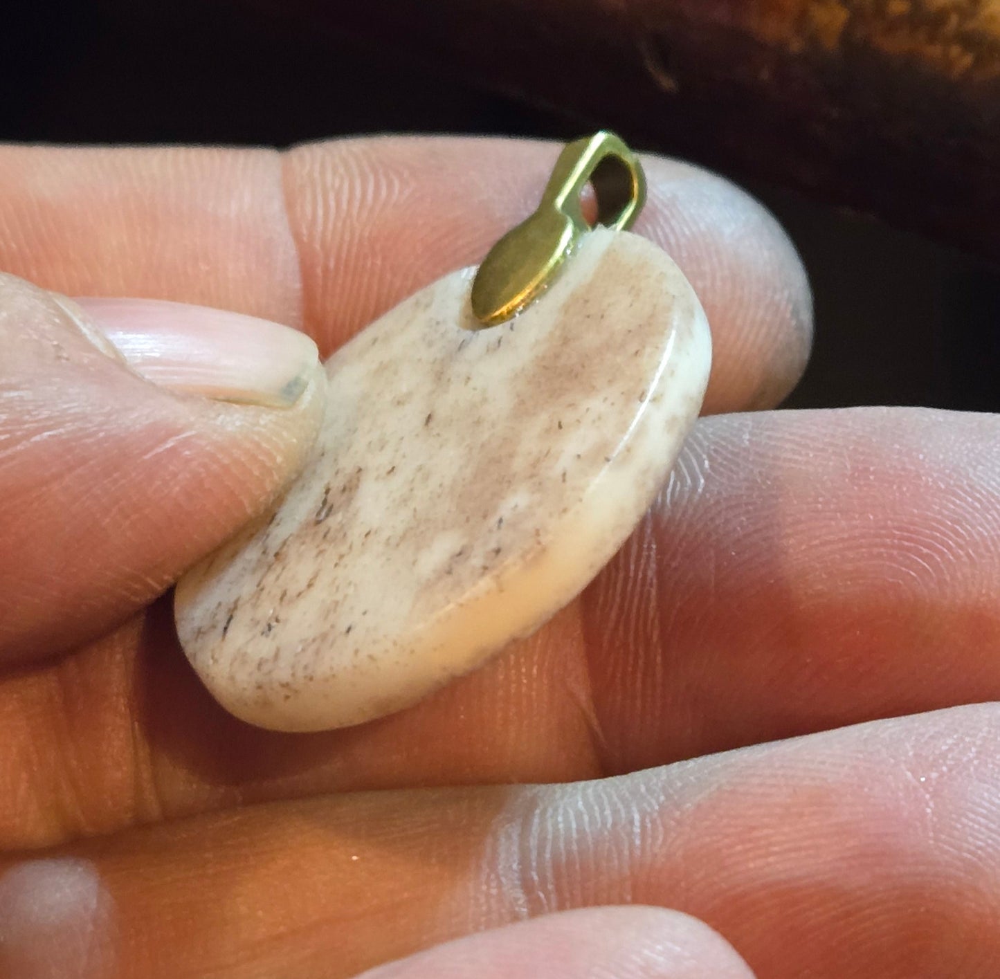 Custom Skull Cameo Pendant – Human Bone Relic (One of a Kind)