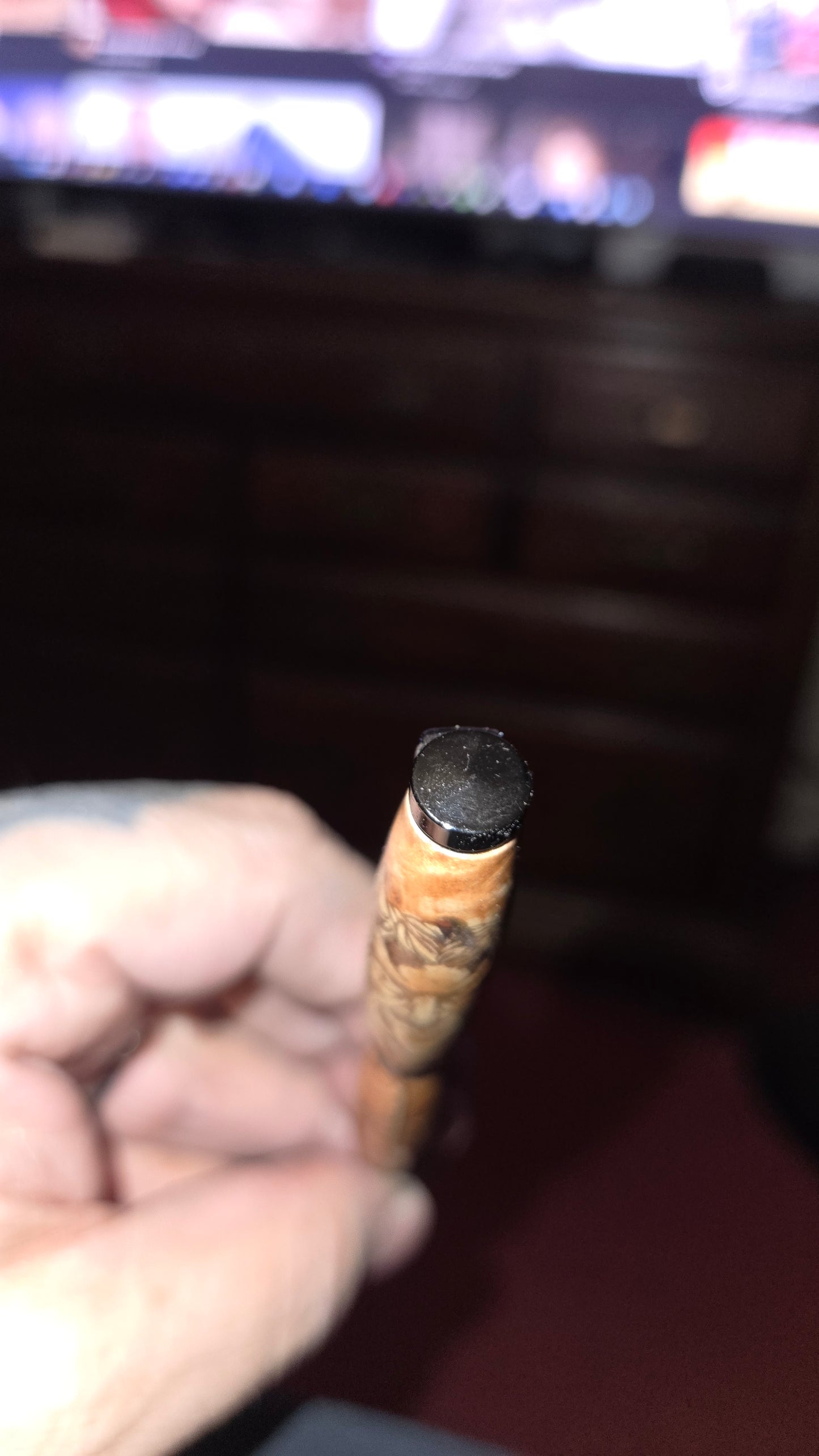 Custom Ghost Pen – Hand-Turned Cottonwood Burl