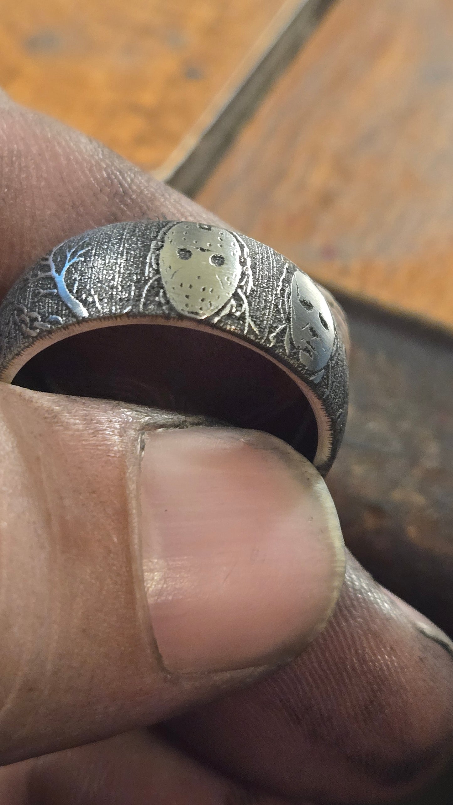 Horror Movie Slashers Ring – Handmade 316L Stainless Steel Ring Pre-order for next weeks batch