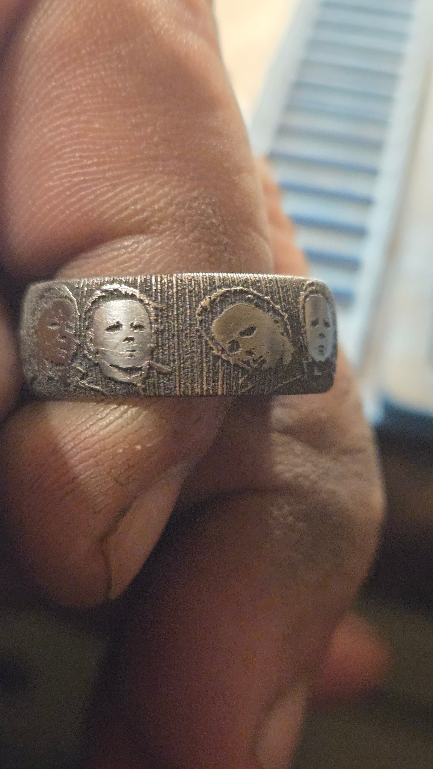 Michael Myers Ring of Masks – Handmade 316L Surgical Stainless