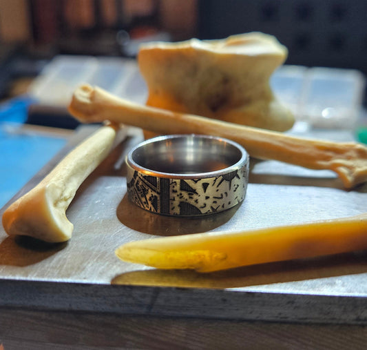 316L Surgical Steel Lament Configuration Ring