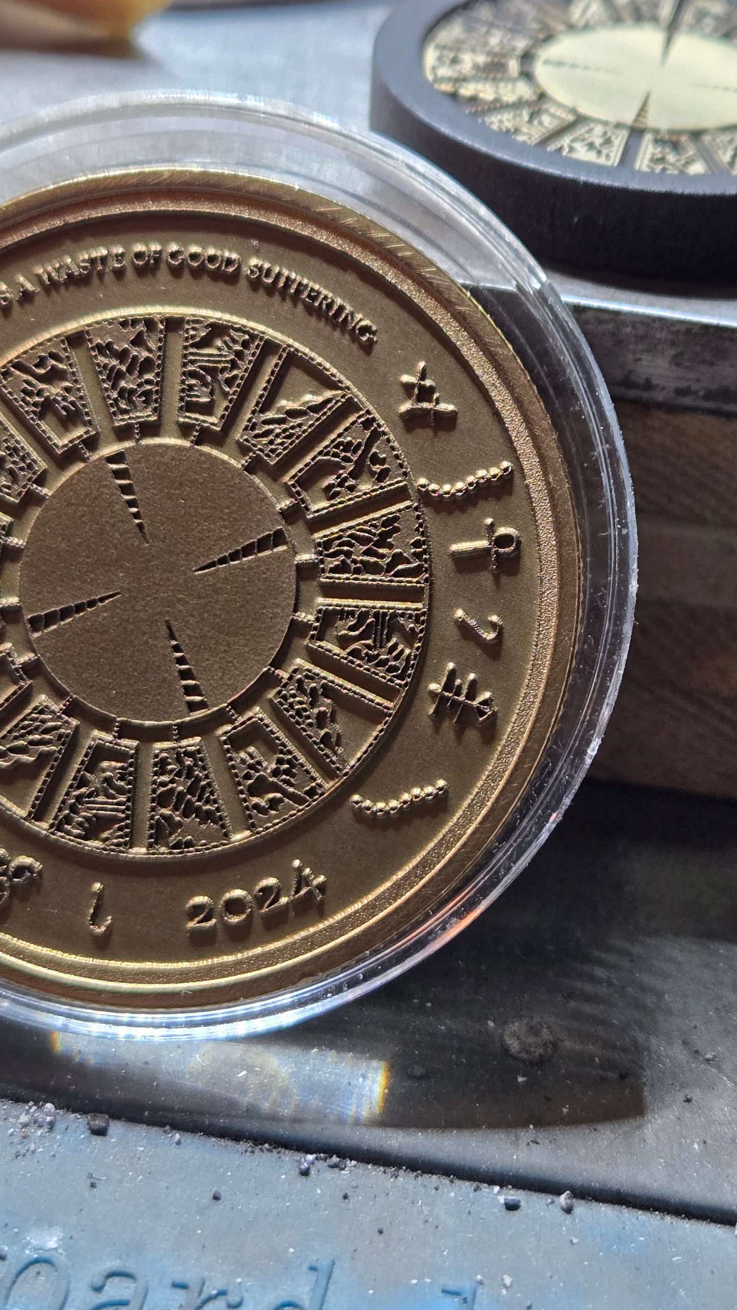 40mm Brass Hellraiser Pinhead - Lament Configuration Challenge Coin