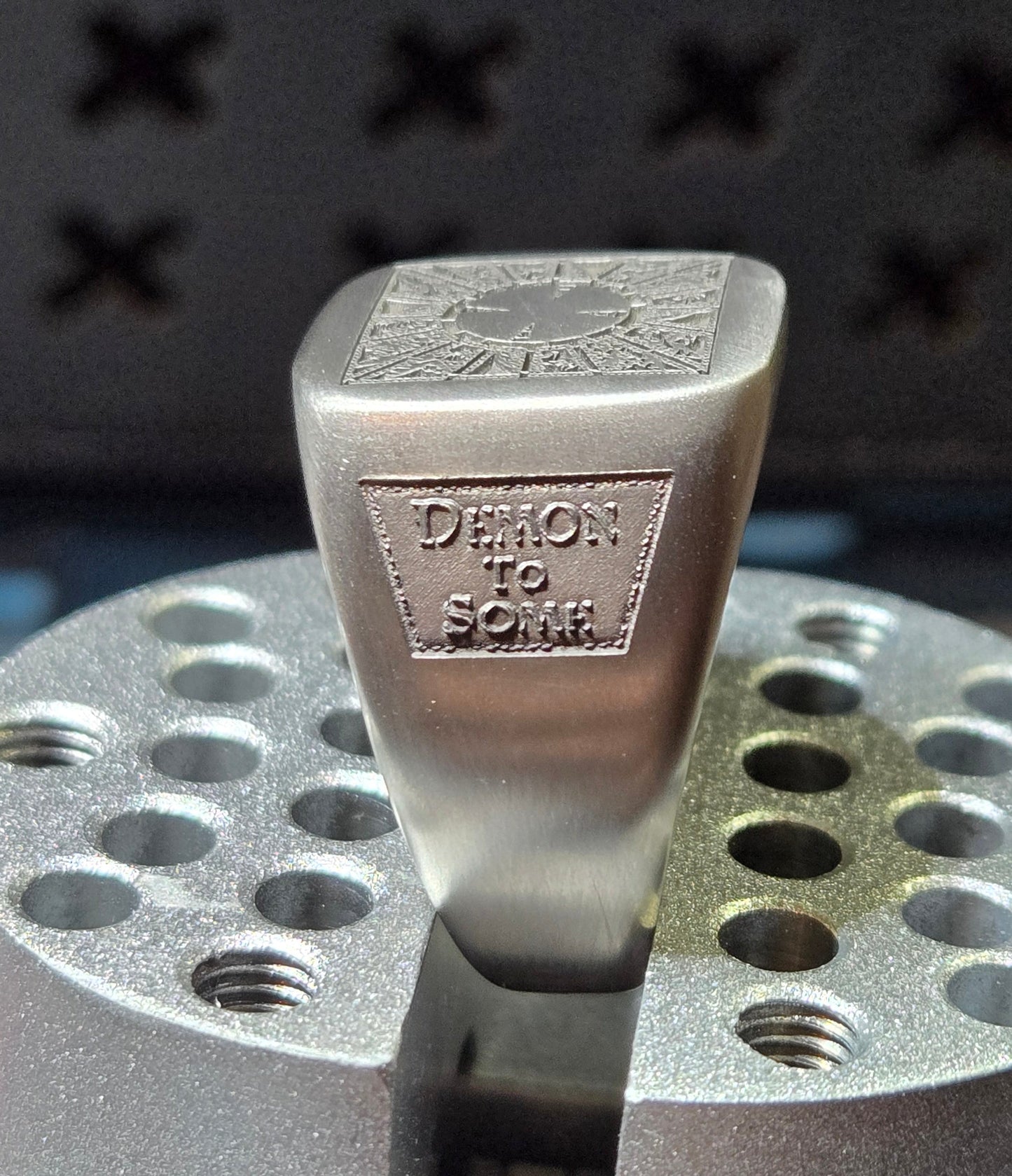 316L Surgical Steel Lament Configuration Signet Ring