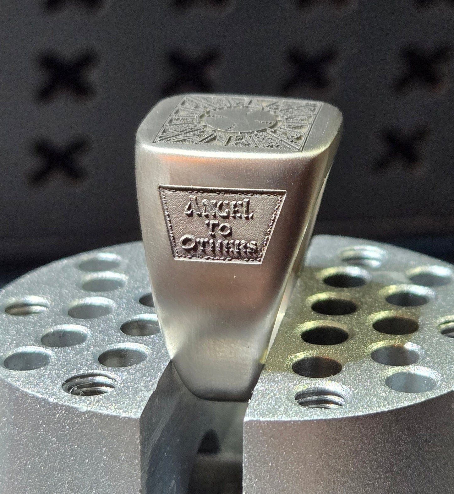 316L Surgical Steel Lament Configuration Signet Ring