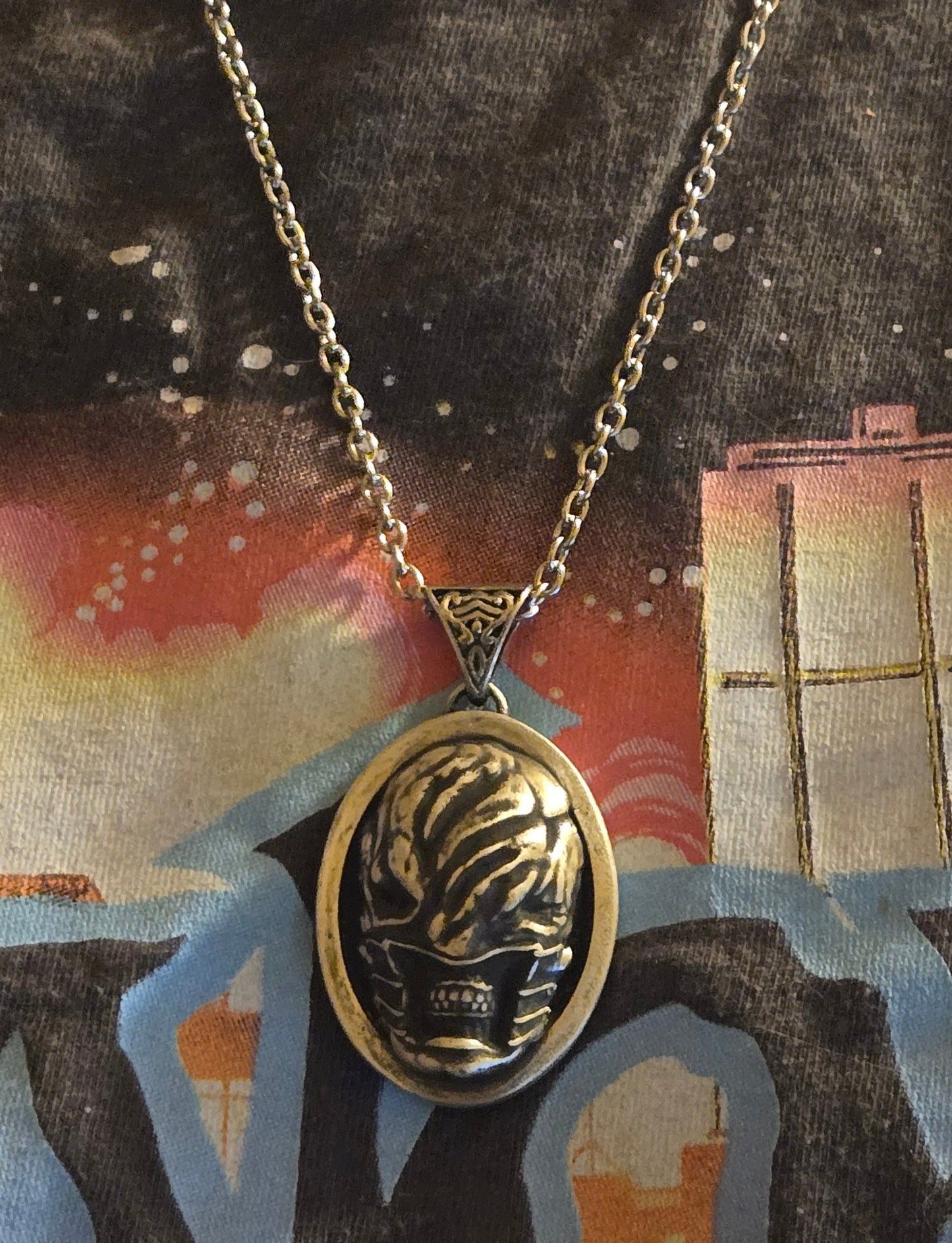 .925 Sterling Silver Chatterer Cenobite Pendant