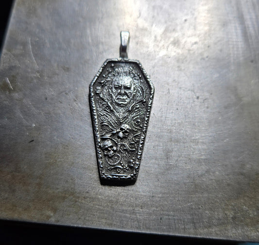 Aged Michael Myers Coffin Pendant