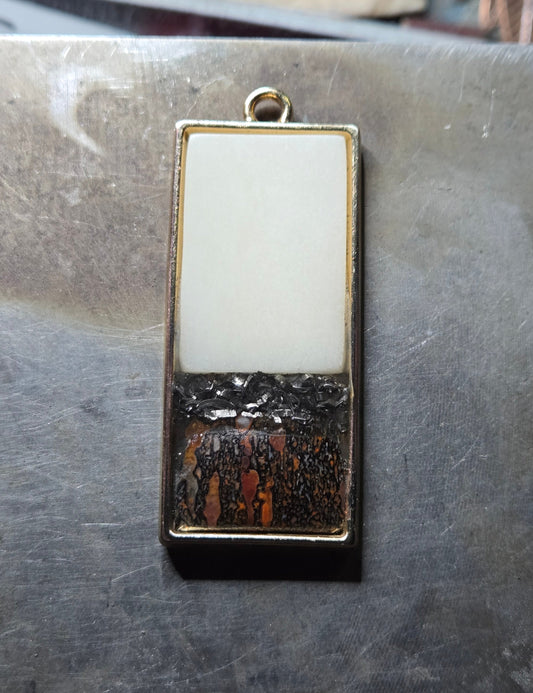 Custom Relic Pendant – Human Bone, Dinosaur Bone & Meteorite