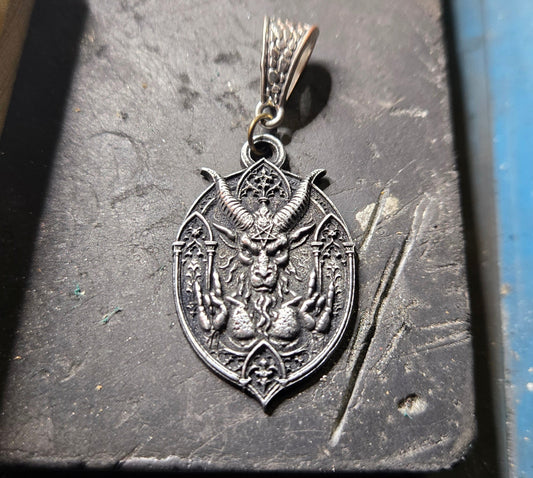 Custom Horns Up Demon Pendant