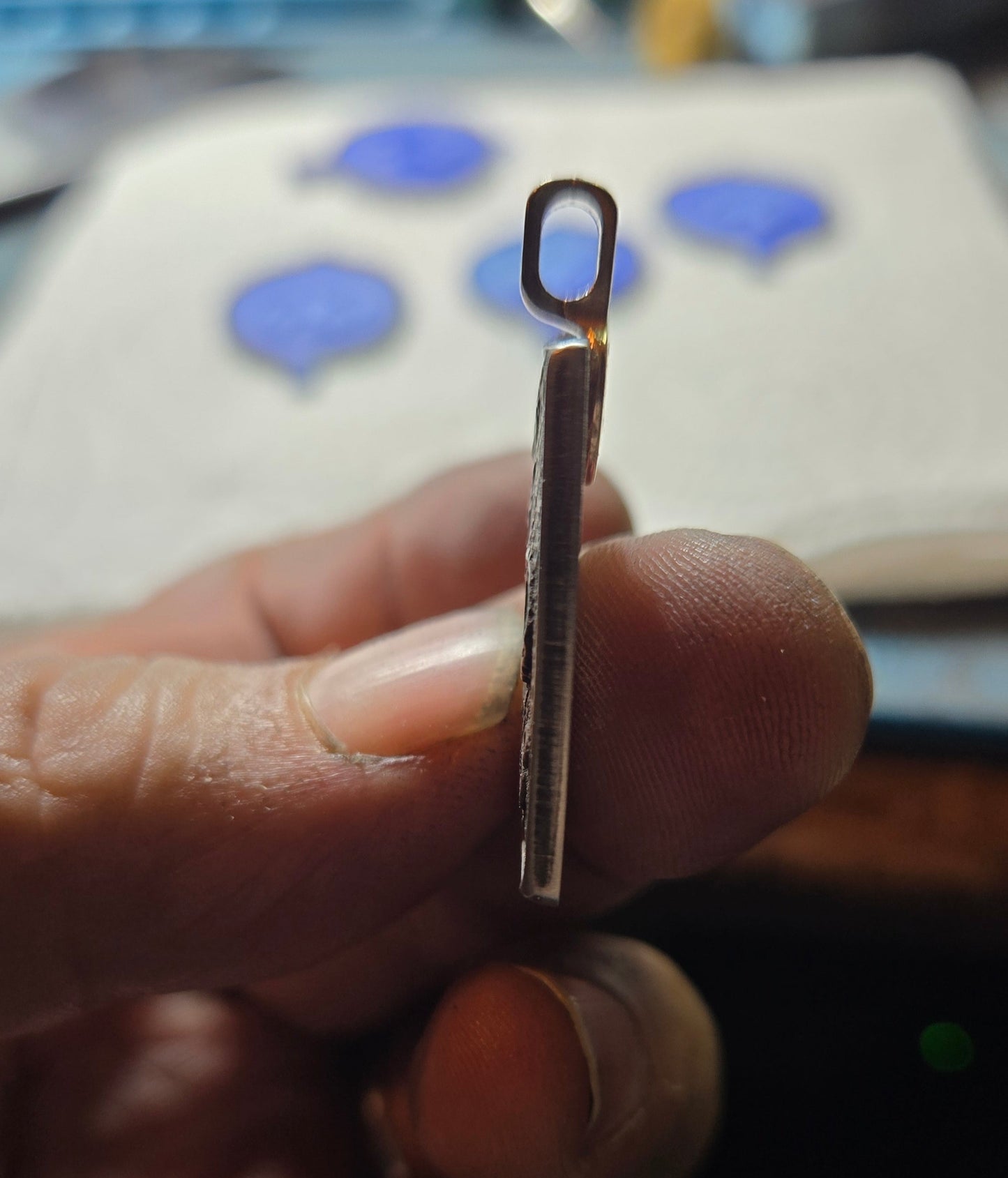 Custom Moon Surface Pendant – Craters of the Lunar Face