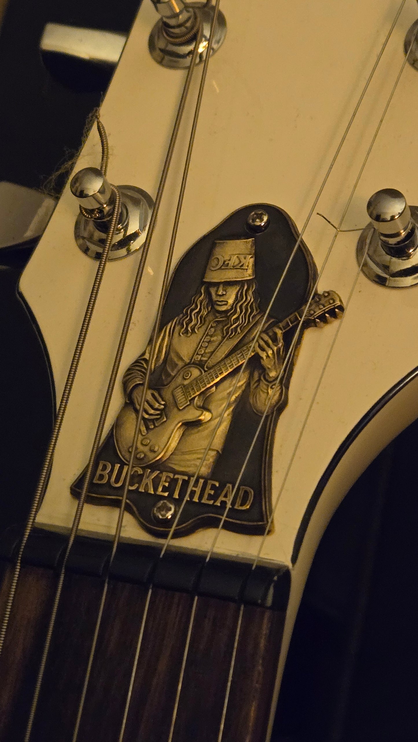Custom Brass Buckethead Truss Rod Cover – Fits Gibson Les Paul