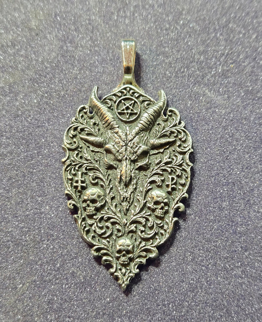 Gothic Satanic Pendant – Filigree & Darkness Forged Together