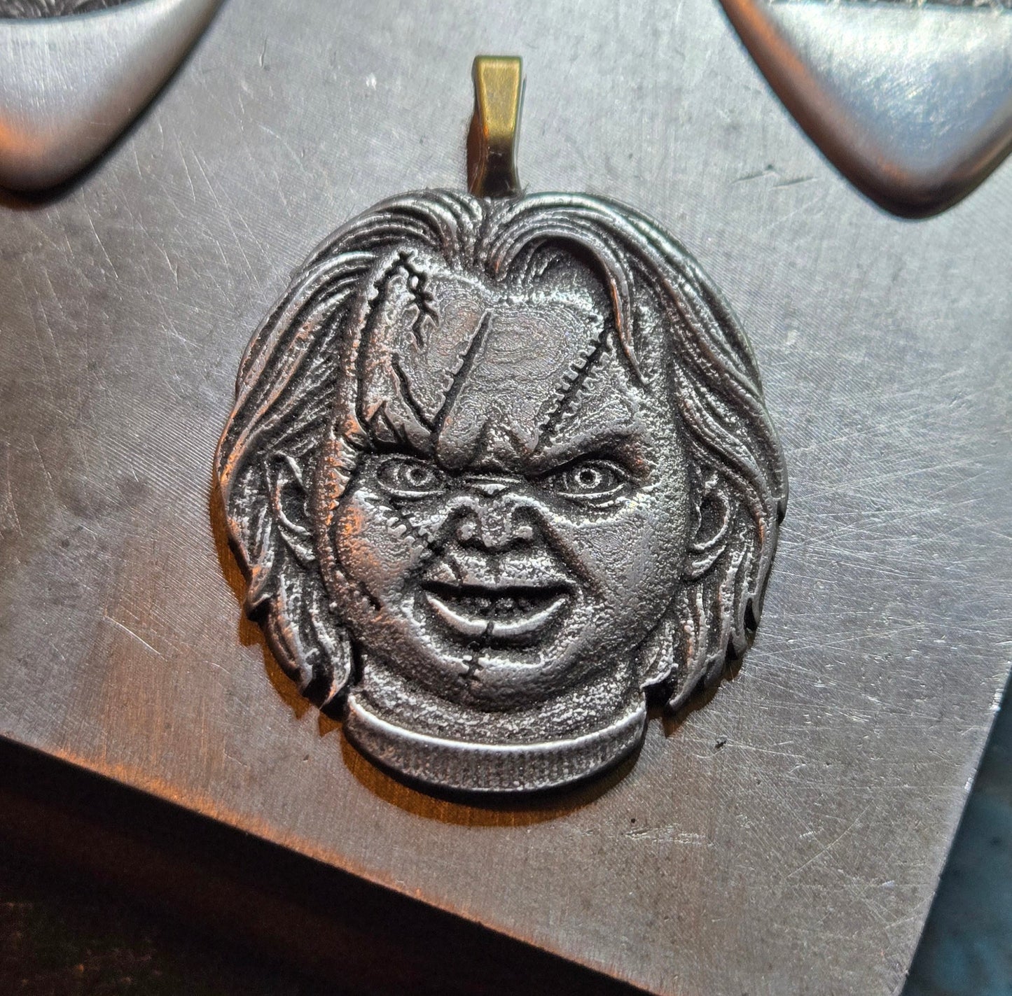 Custom Chucky Head Pendant – Wanna Play?