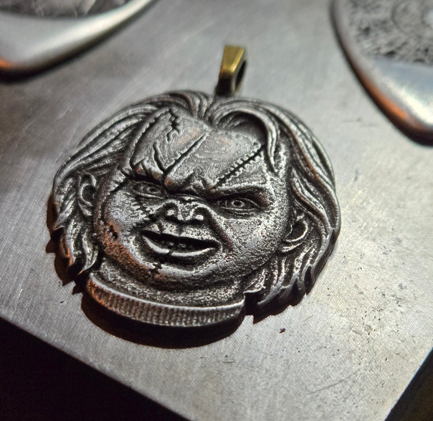 Custom Chucky Head Pendant – Wanna Play?