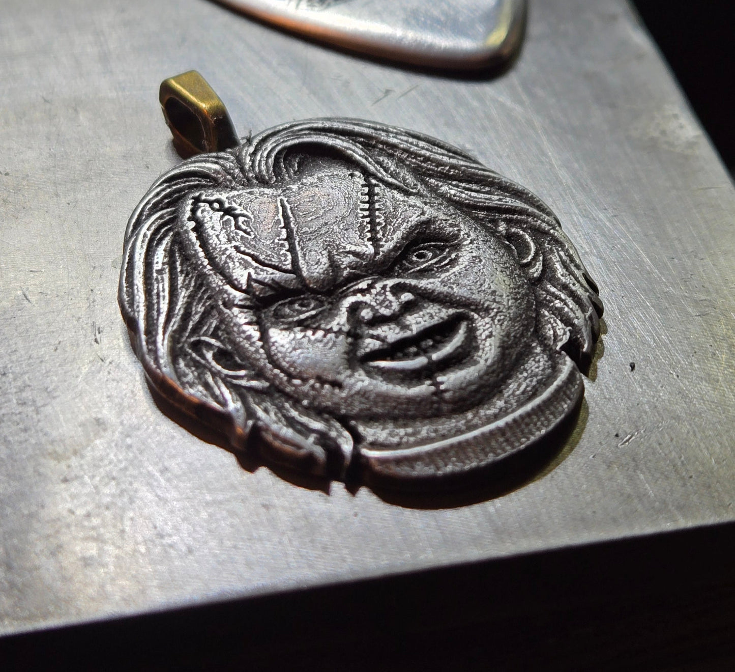 Custom Chucky Head Pendant – Wanna Play?