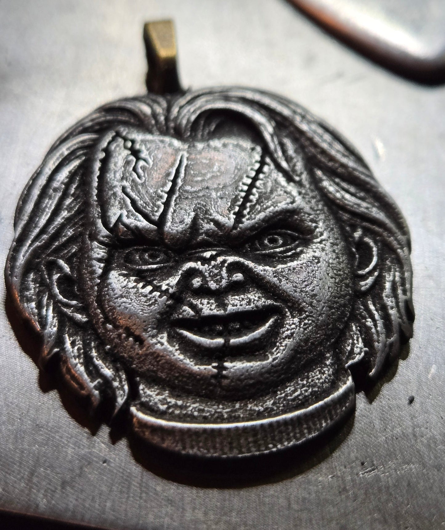 Custom Chucky Head Pendant – Wanna Play?