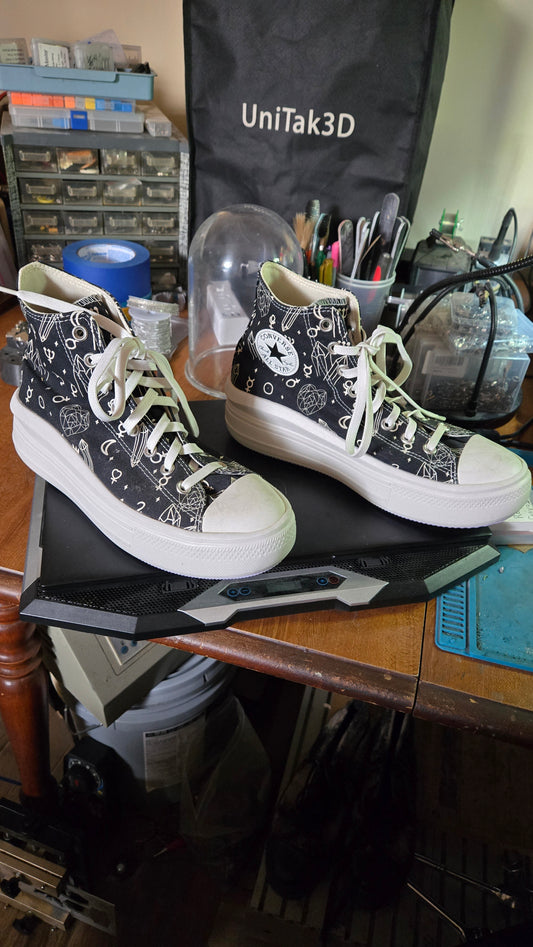 Converse Chuck Taylor All Star Platform High-Top – Crystal Energy Print – Women’s US 10.5
