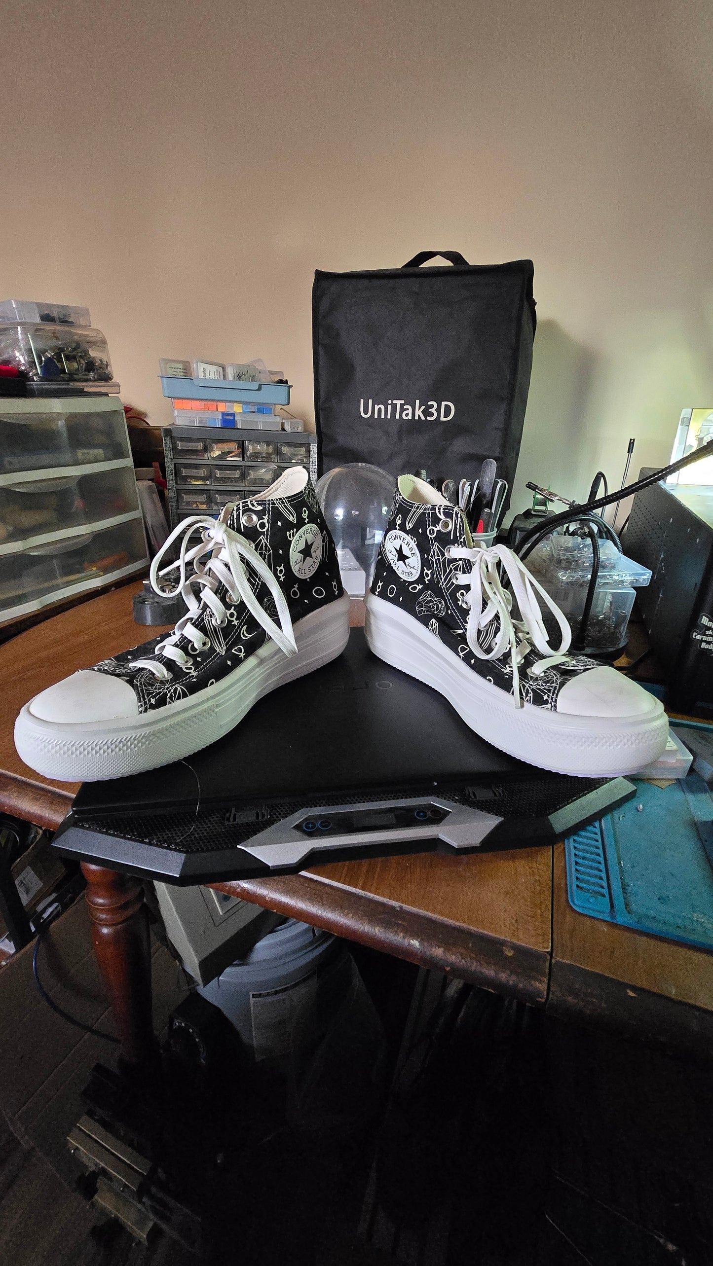 Converse Chuck Taylor All Star Platform High-Top – Crystal Energy Print – Women’s US 10.5