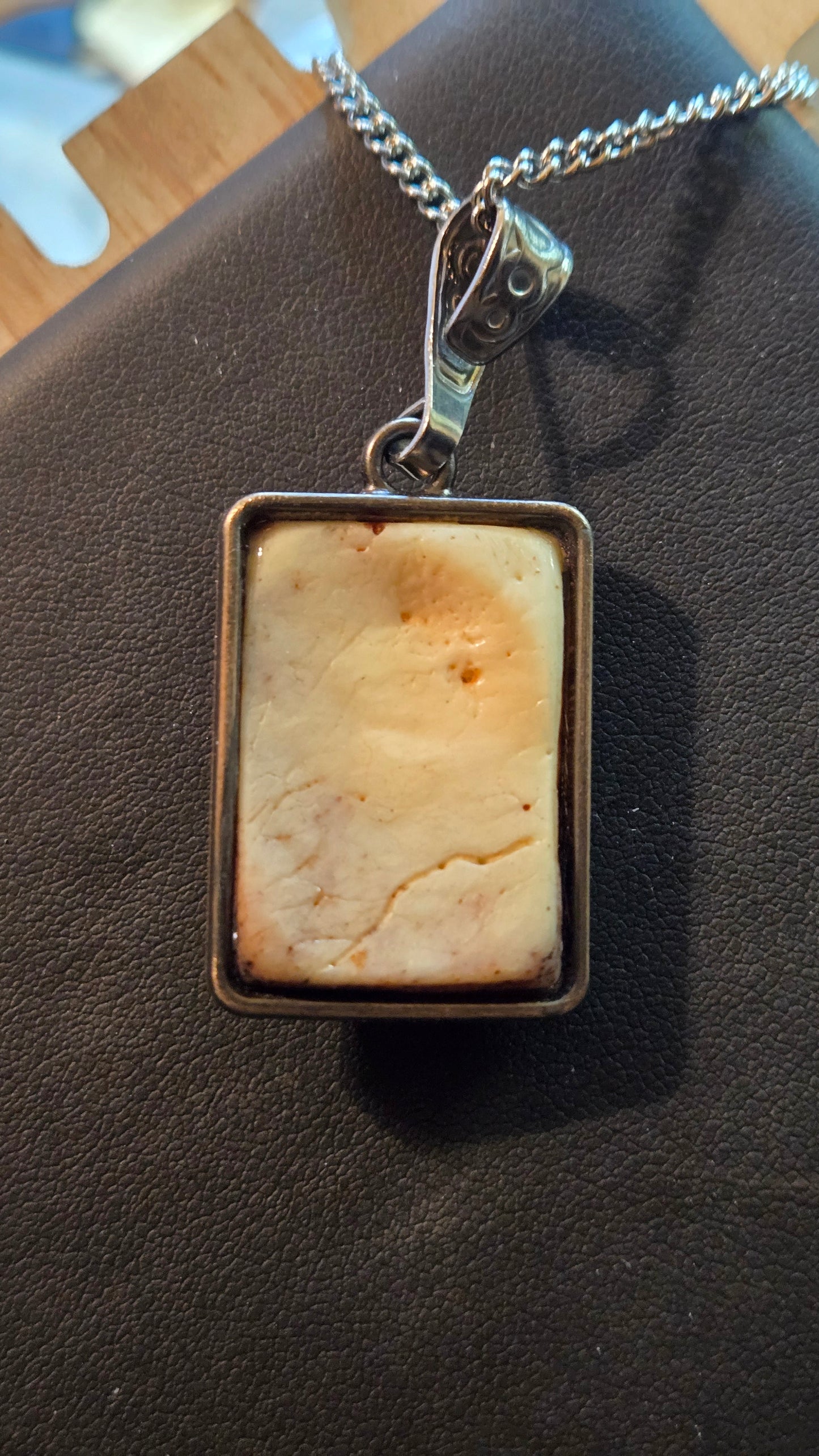 Real Human Skull Fragment Pendant – One-of-a-Kind Relic