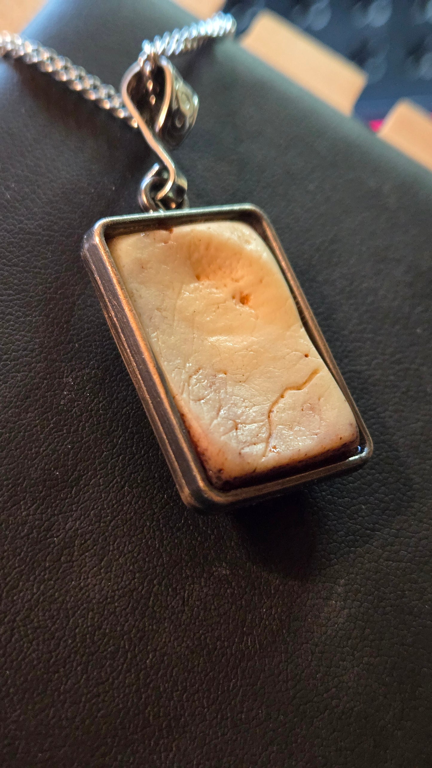 Real Human Skull Fragment Pendant – One-of-a-Kind Relic