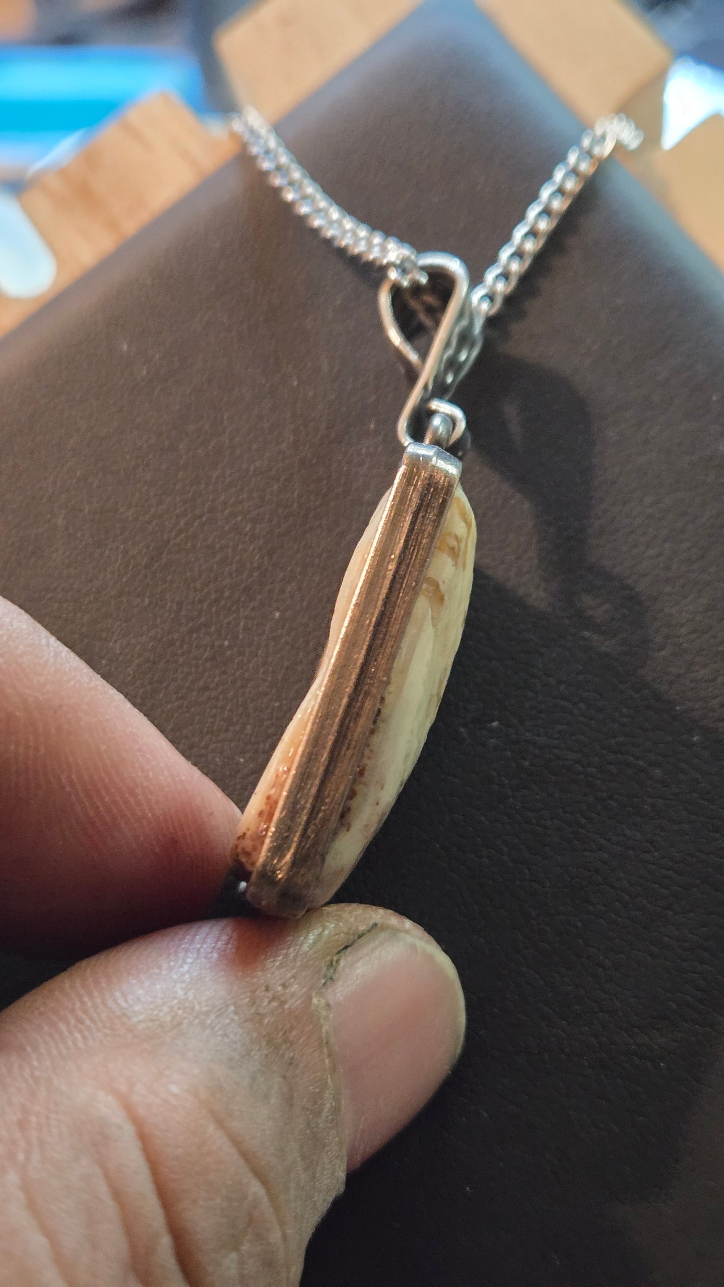 Real Human Skull Fragment Pendant – One-of-a-Kind Relic