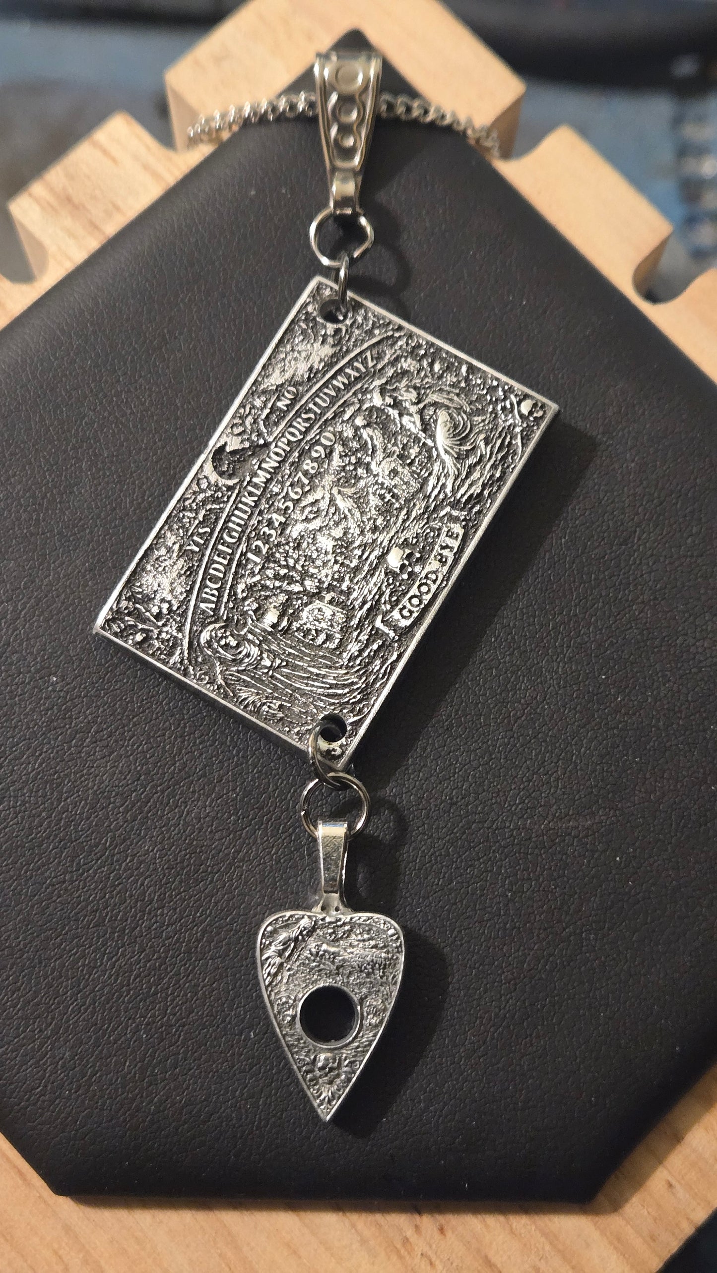 Custom Witch Board Pendant with Planchette