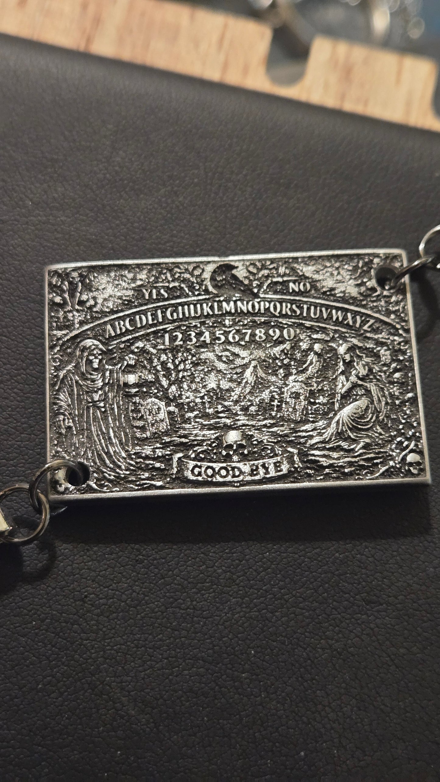 Custom Witch Board Pendant with Planchette