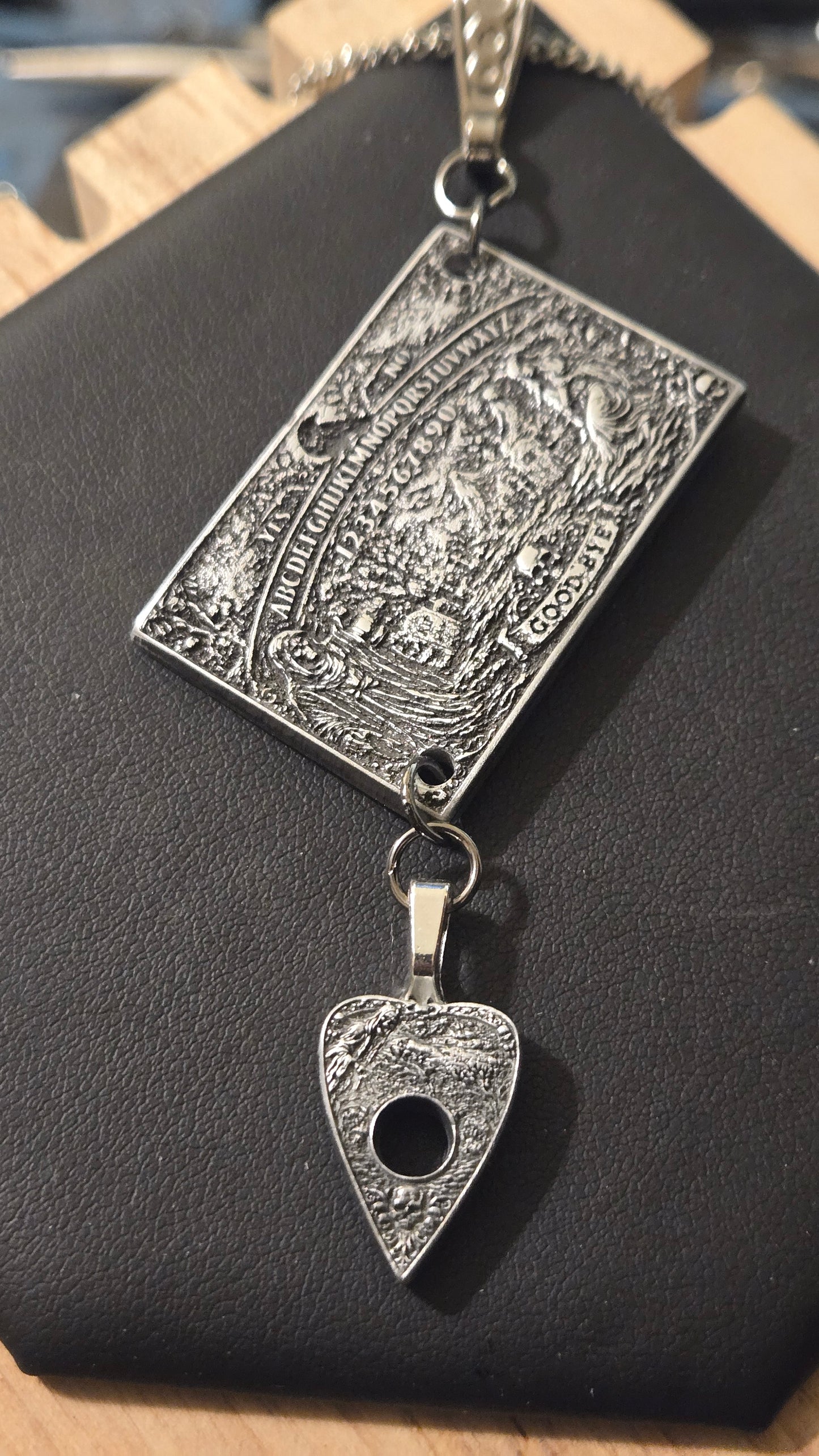 Custom Witch Board Pendant with Planchette