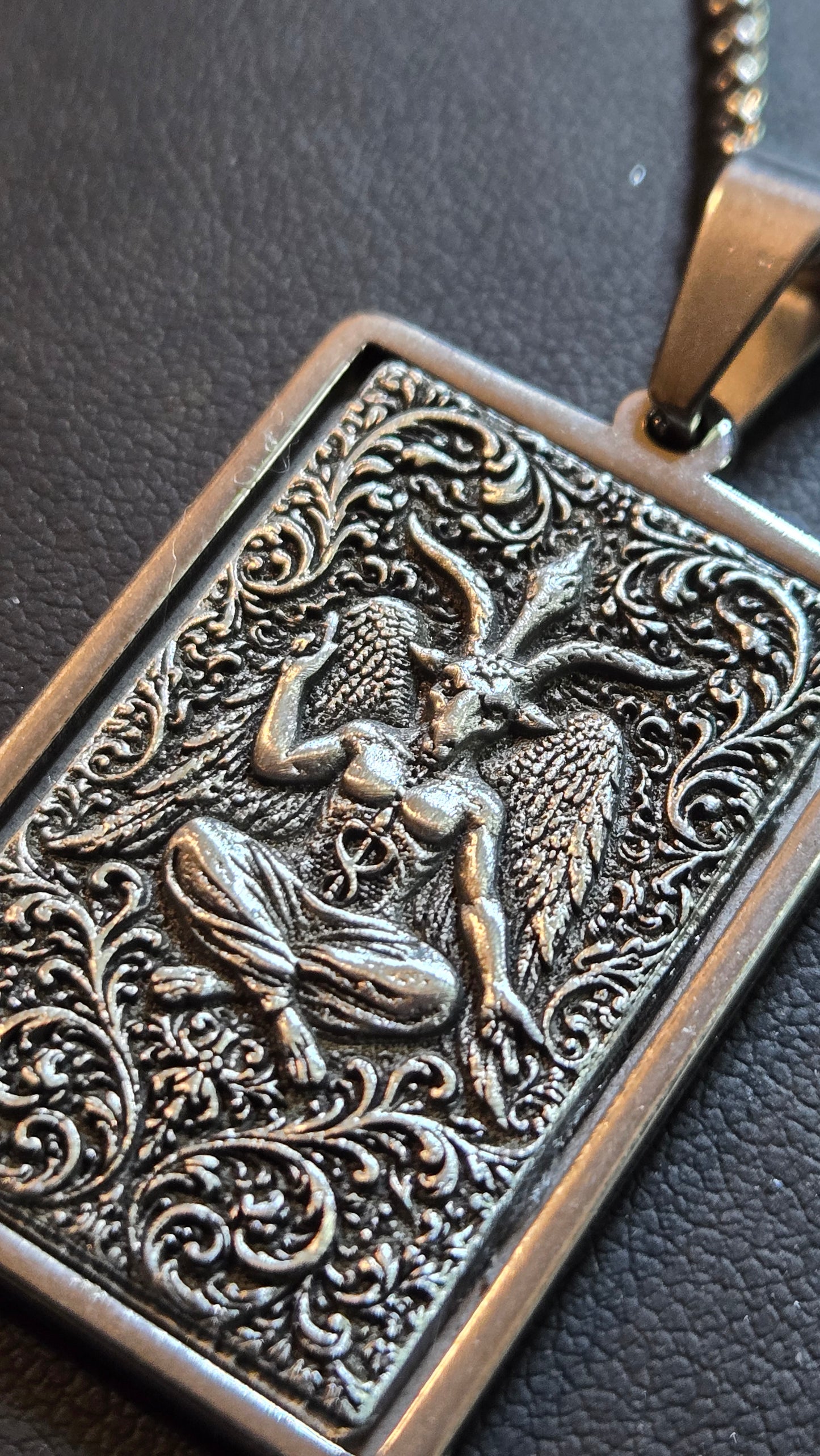 Custom Baphomet Pendant in 316 Surgical Steel