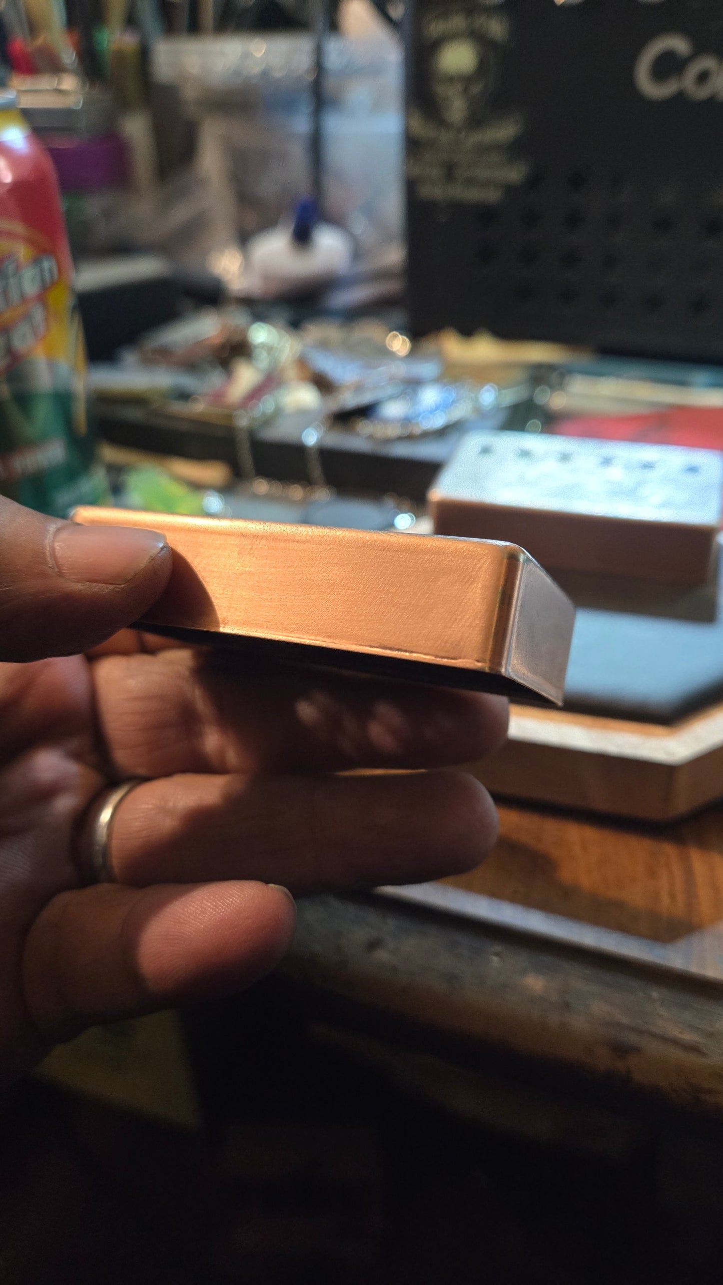 Aged Custom Engraved Brass & Nickel Humbucker Pickup Covers