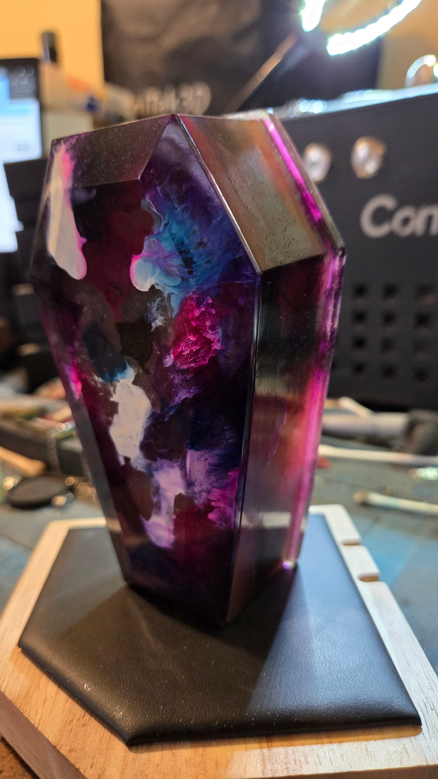 Handmade Resin Coffin Shaped Storage Box – Painters Coffin