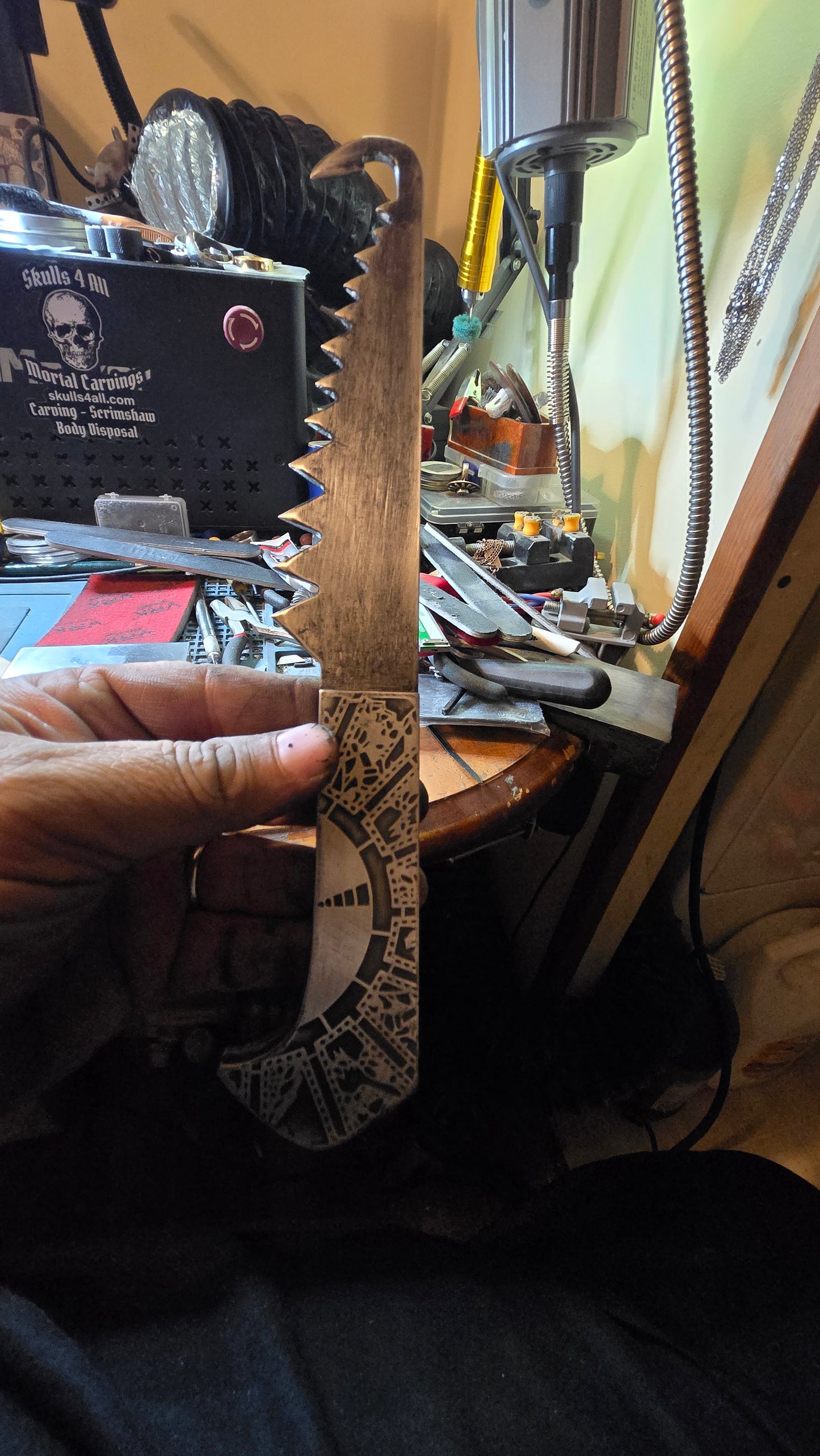 Female Cenobite Hooked Saw Blade