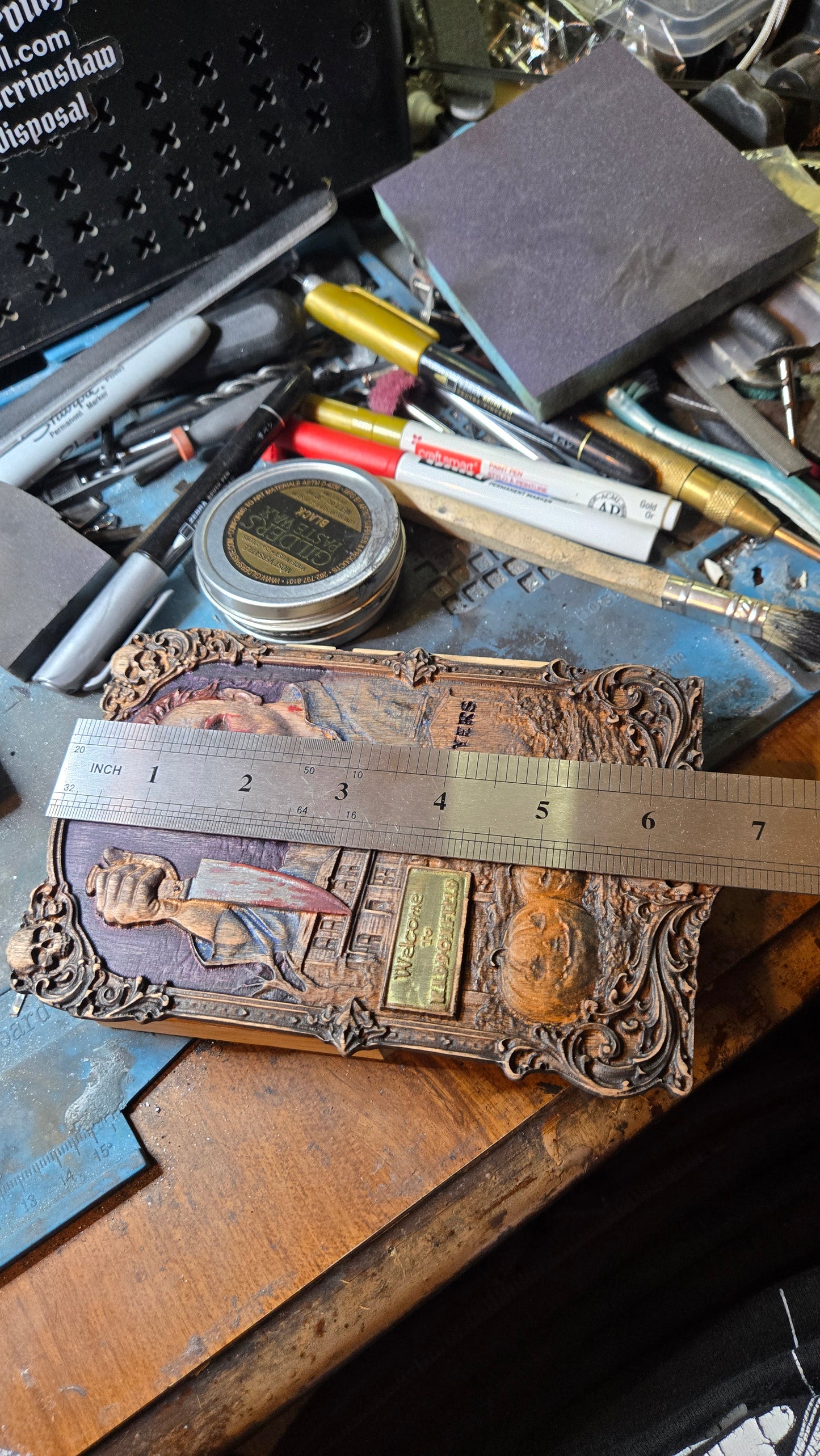 Halloween Michael Myers 2.5D Bas Relief desk-shelf art