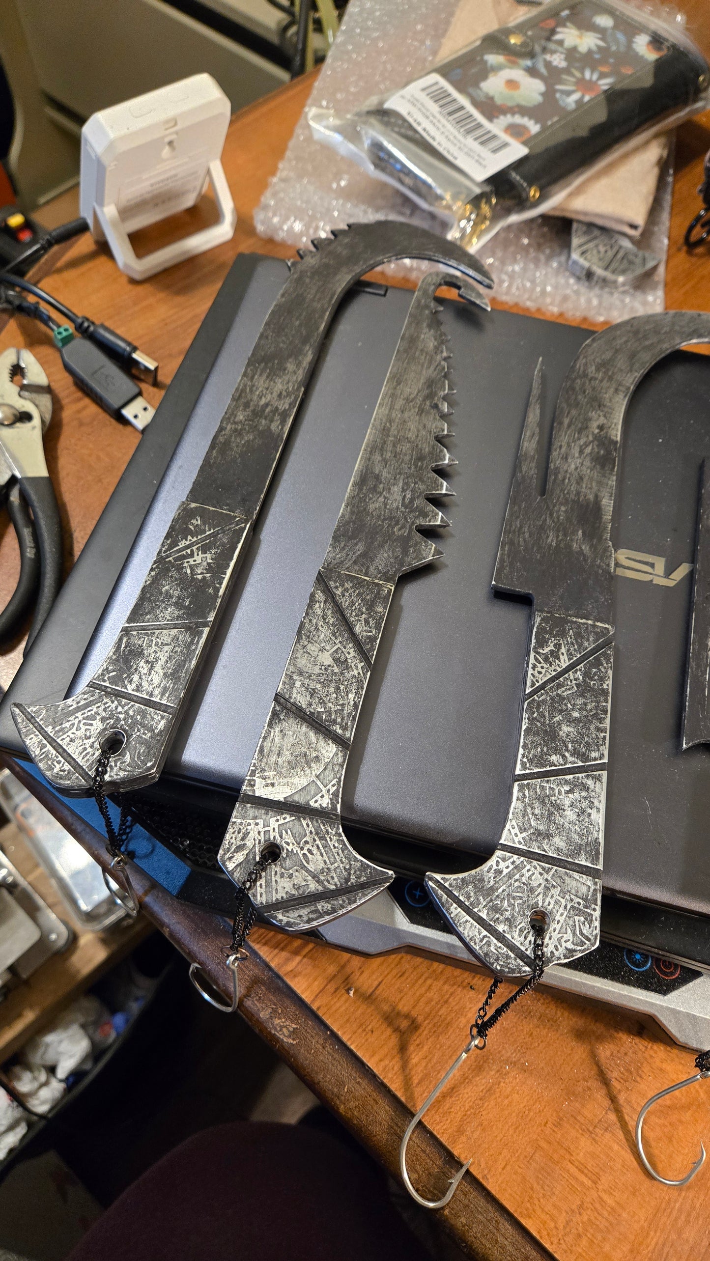 Hellraiser Cenobite Weapon Set – Handmade Movie Inspired – Limited Custom Set